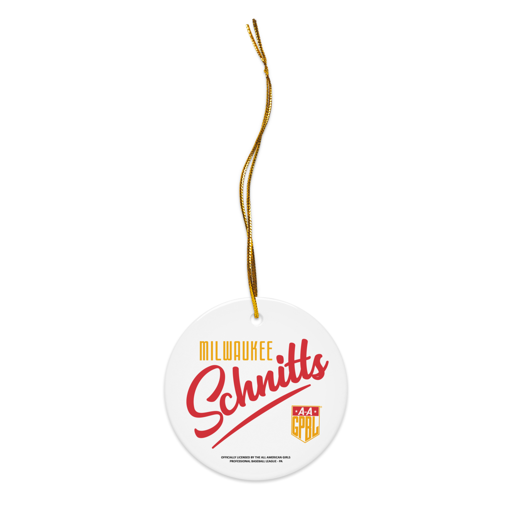 Milwaukee Chicks and Schnitts - Classic Color - Ceramic 2-Sided Ornament