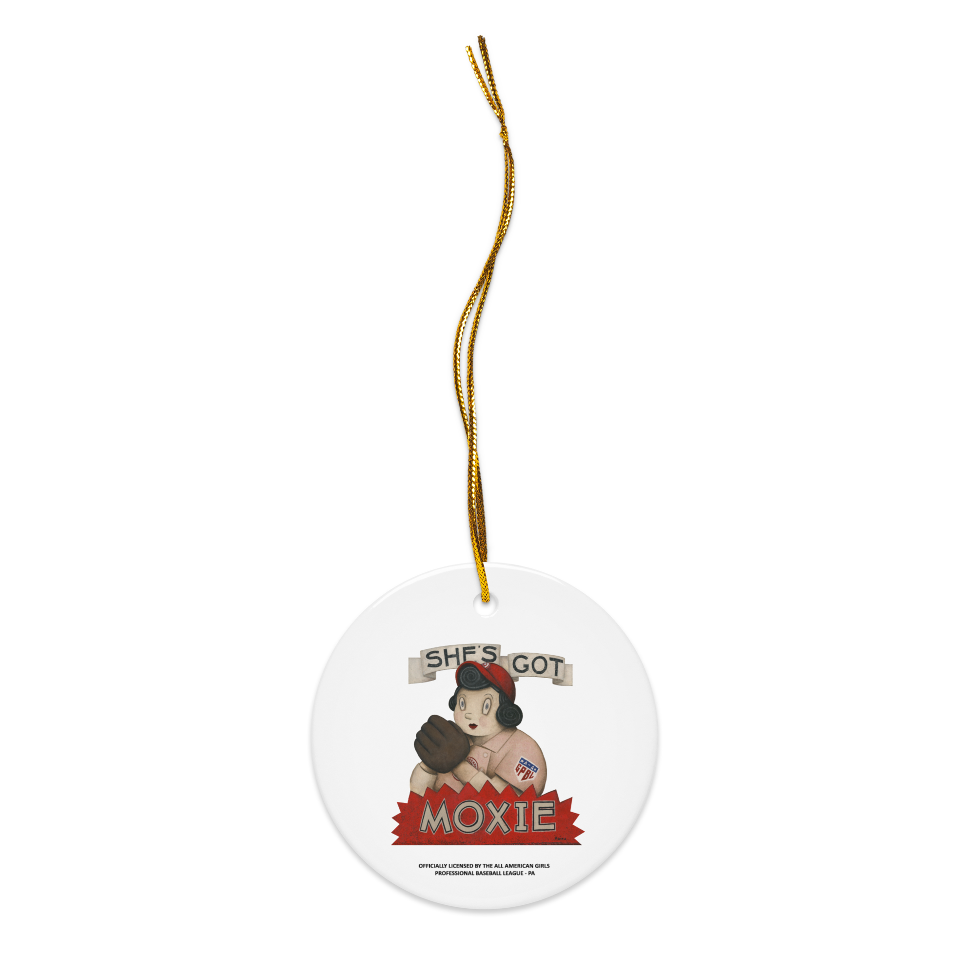 Moxie - Ceramic 2-Sided Ornament