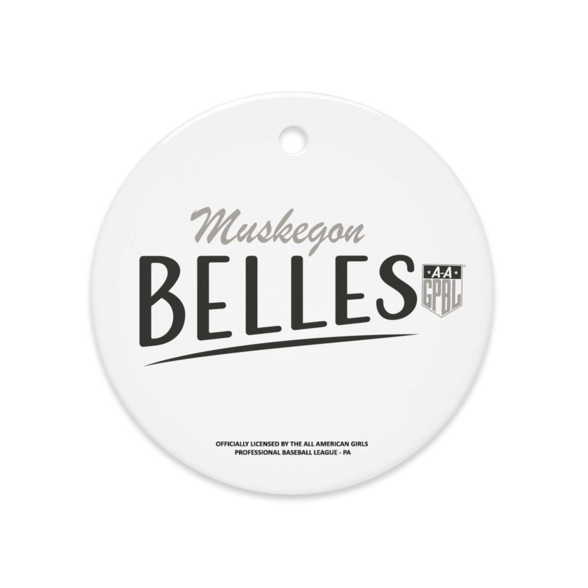Muskegon Belles - Classic Color - Ceramic 2-Sided Ornament