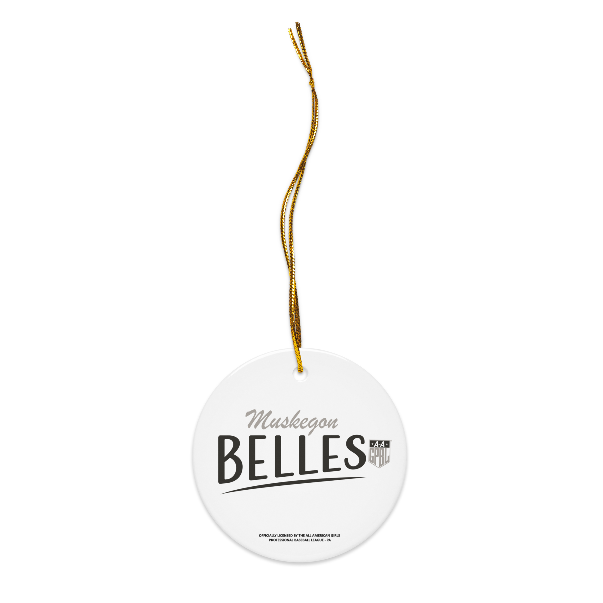 Muskegon Belles - Classic Color - Ceramic 2-Sided Ornament