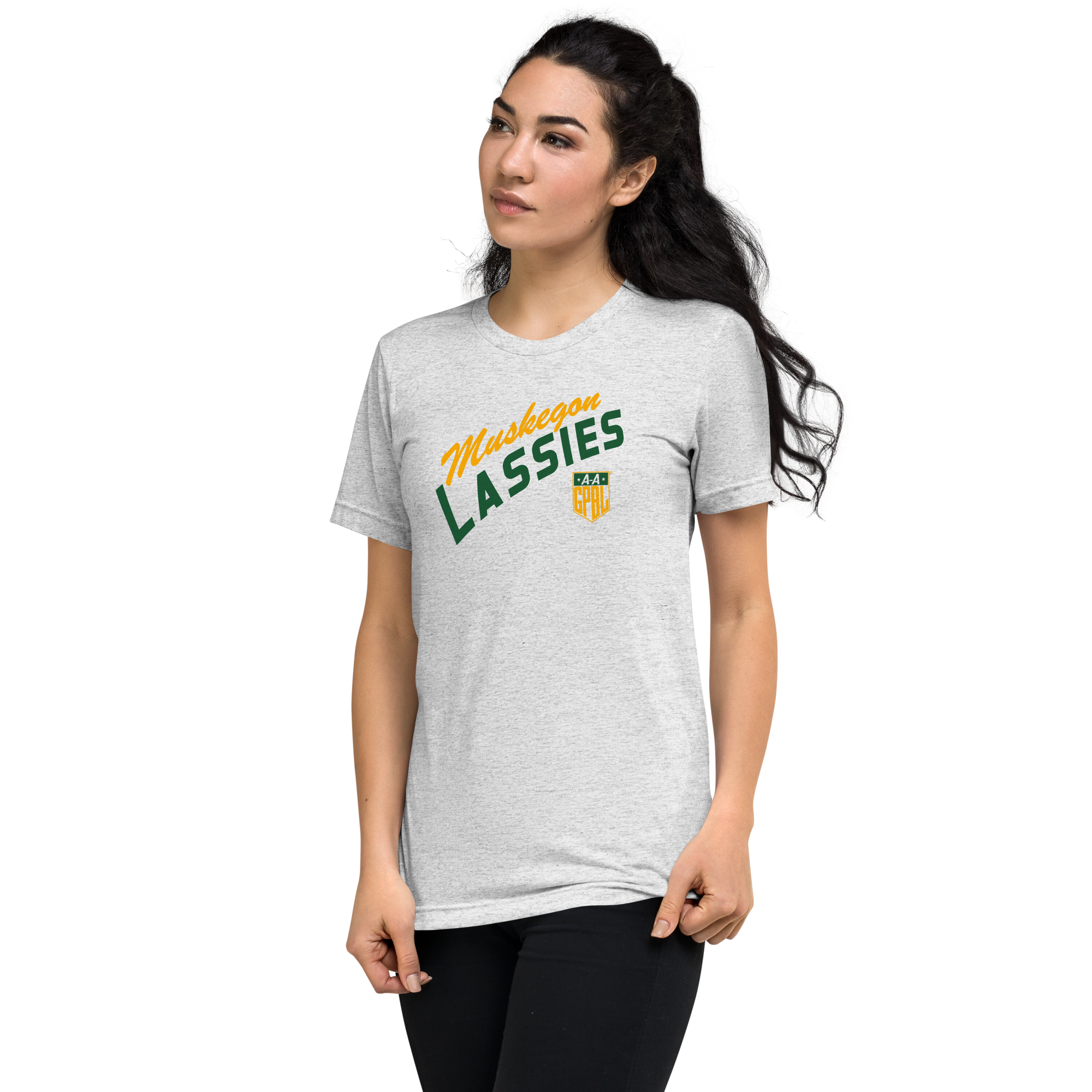 Muskegon Lassies - Classic Color - Triblend T-Shirt