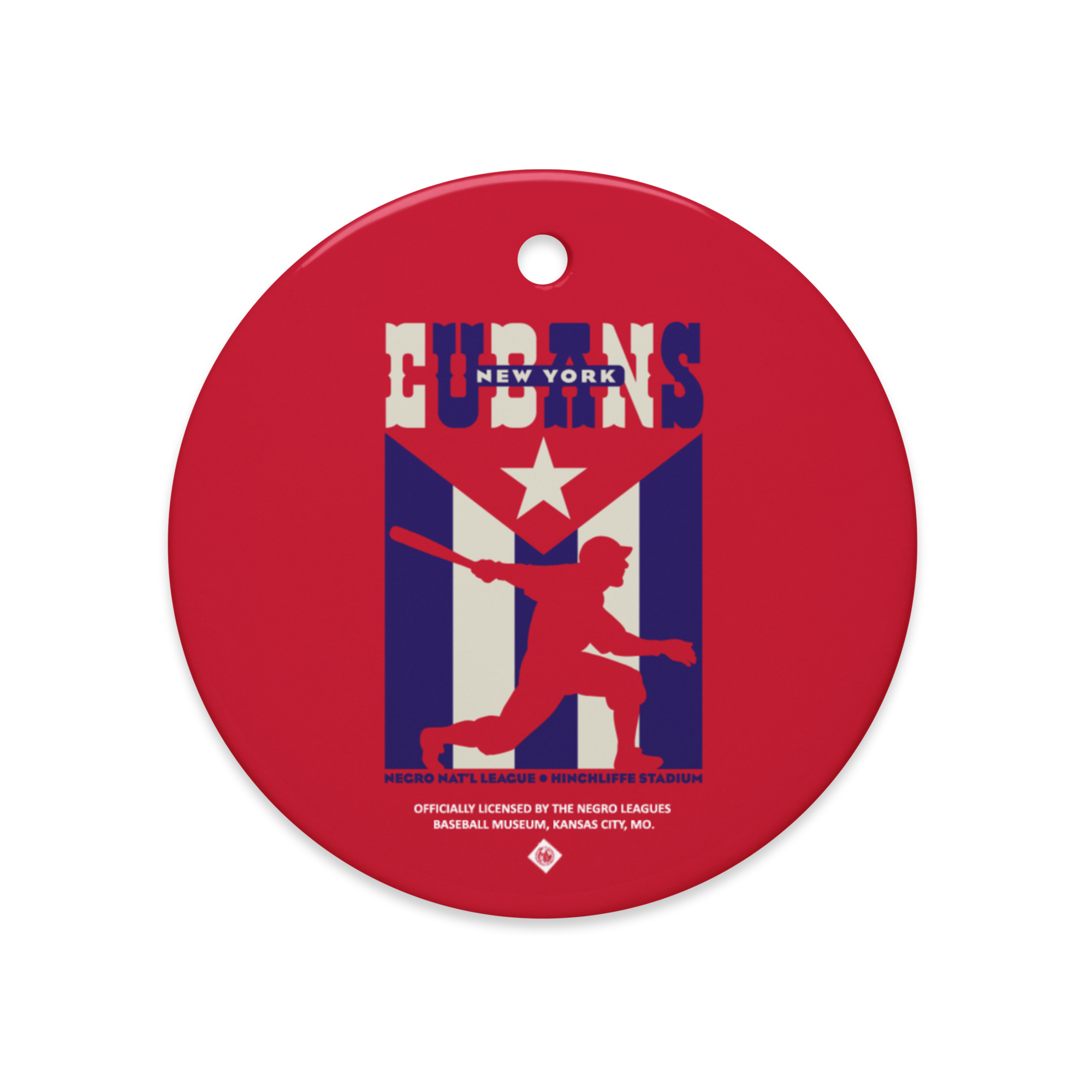 NNL - New York Cubans - Ceramic 2-Sided Ornament