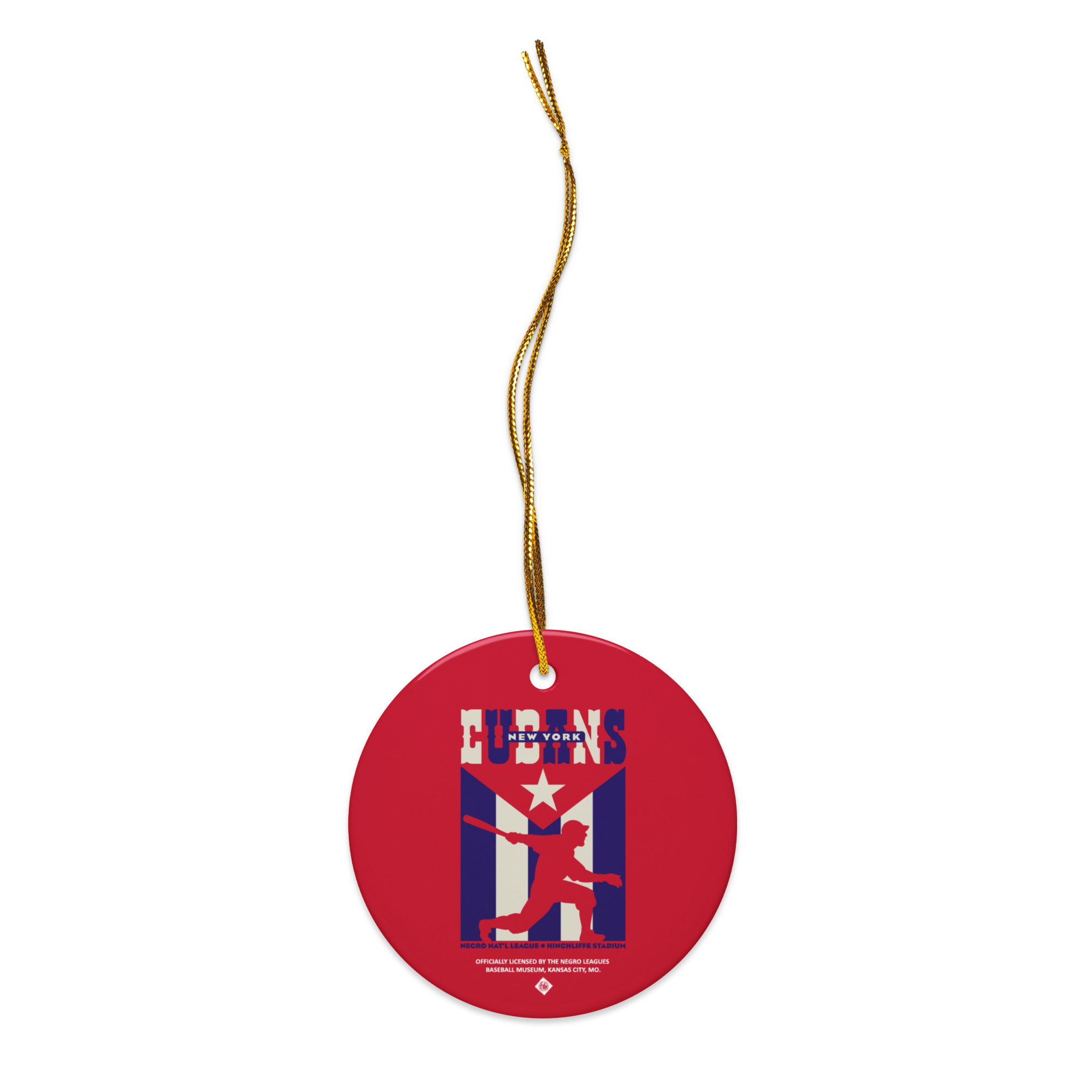 NNL - New York Cubans - Ceramic 2-Sided Ornament