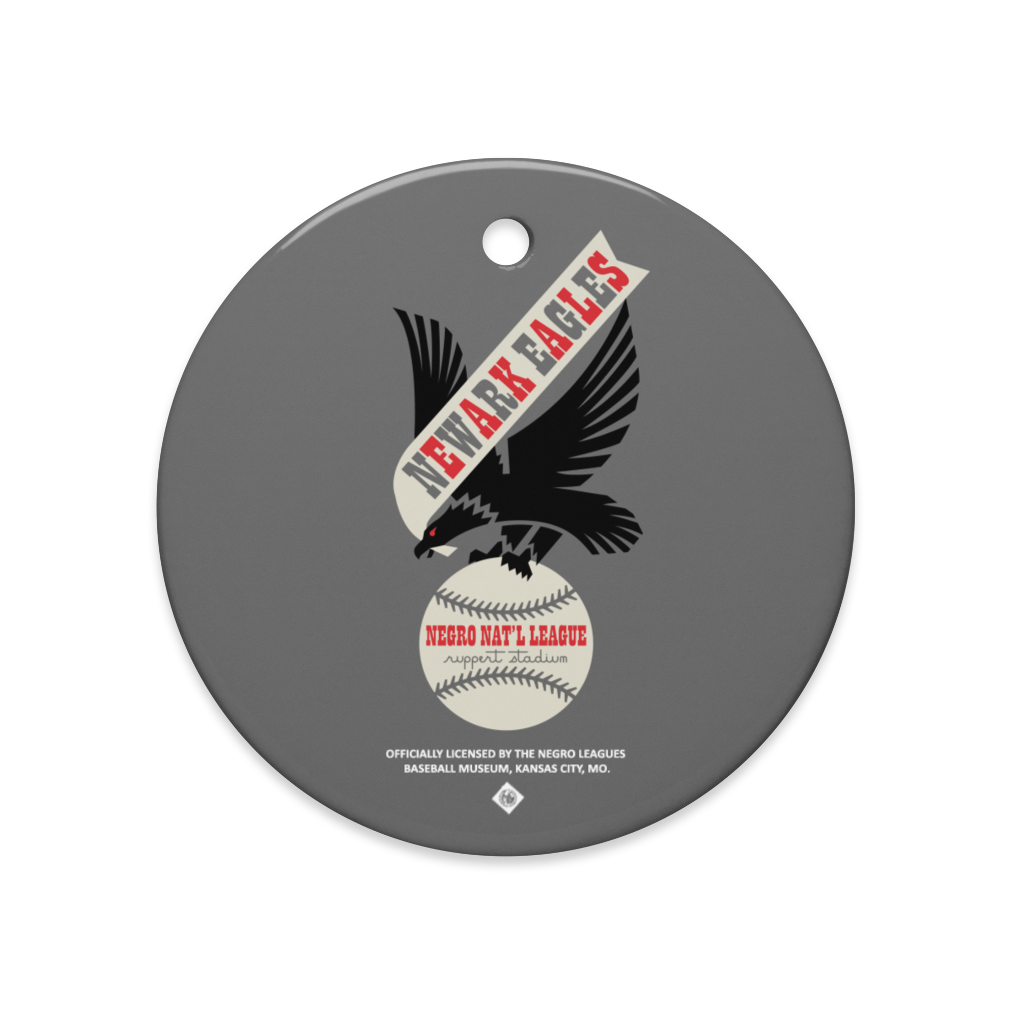 NNL - Newark Eagles - Ceramic 2-Sided Ornament