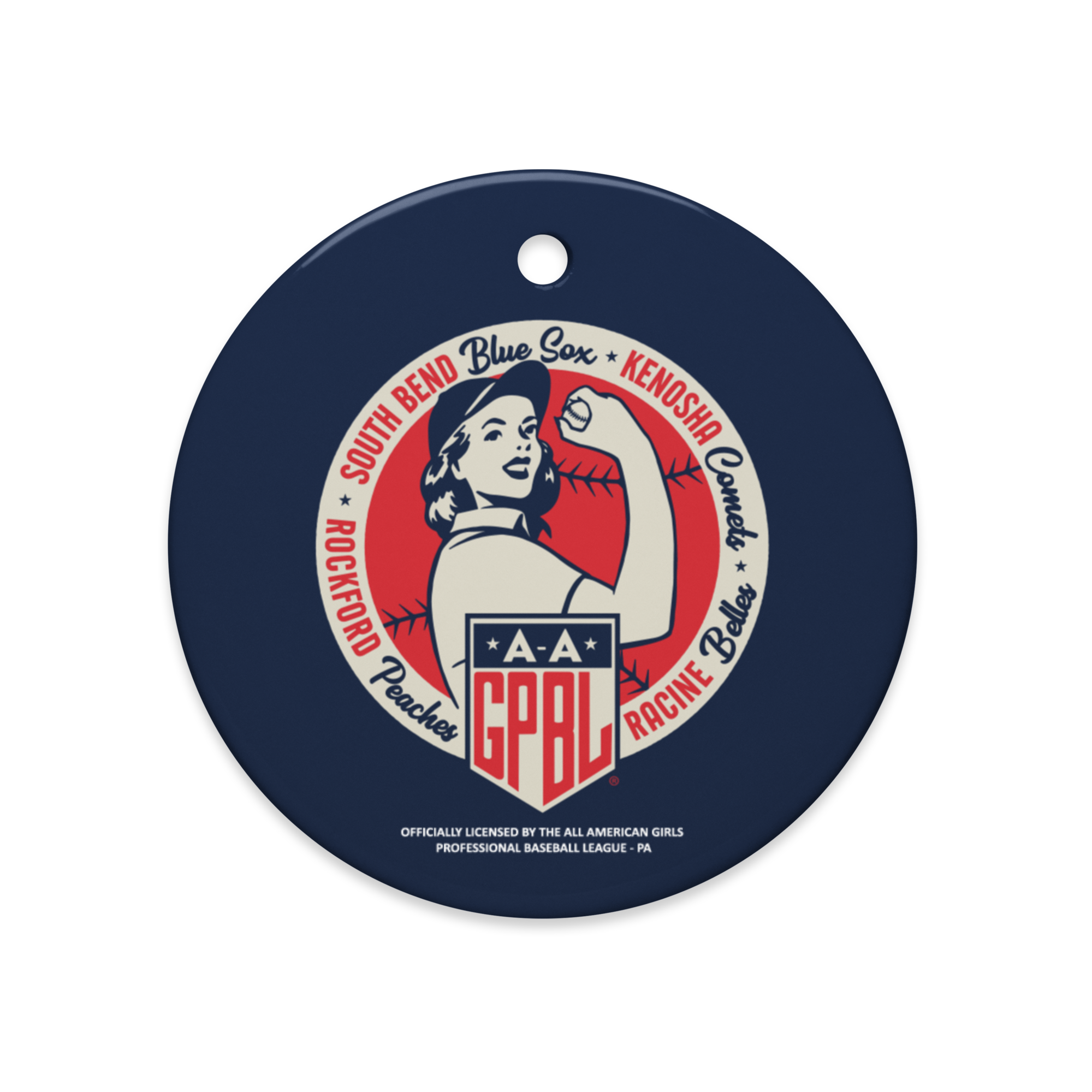 Diamond - AAGPBL Original 4 - Ceramic 2-Sided Ornament