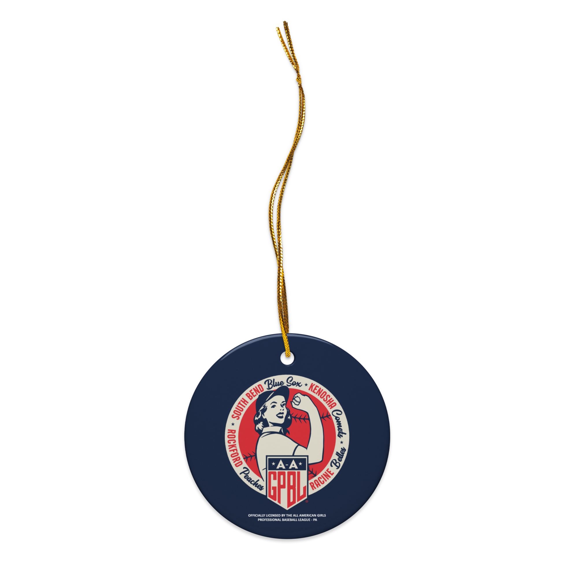 Diamond - AAGPBL Original 4 - Ceramic 2-Sided Ornament