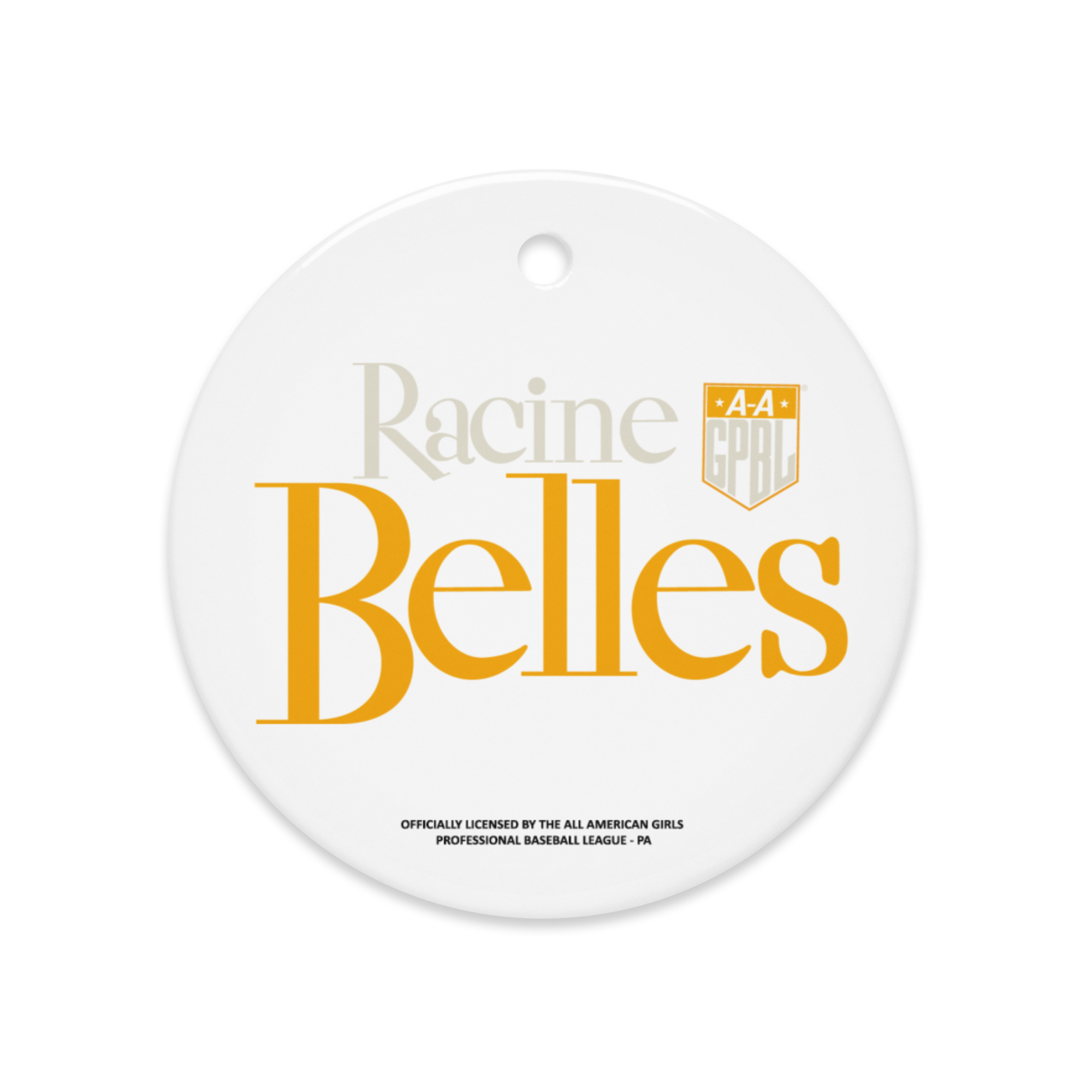 Racine Belles - Classic Color - Ceramic 2-Sided Ornament