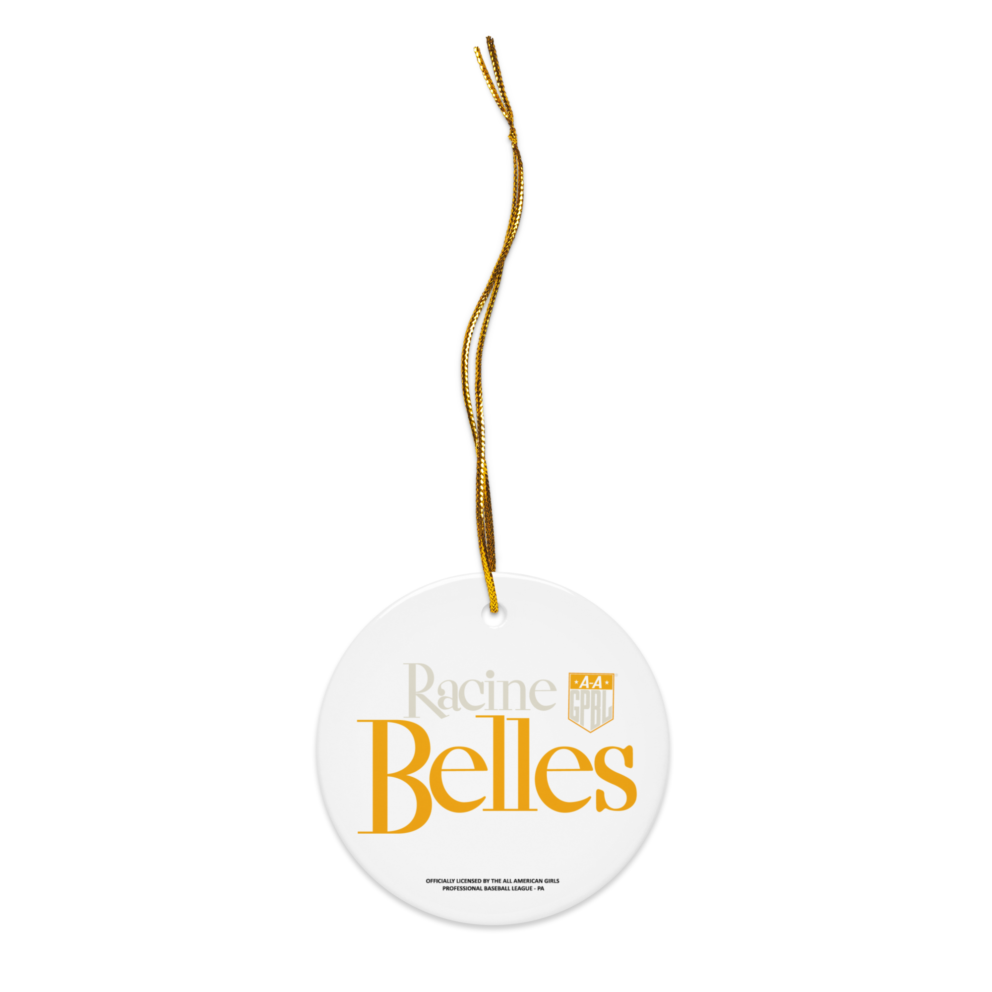 Racine Belles - Classic Color - Ceramic 2-Sided Ornament