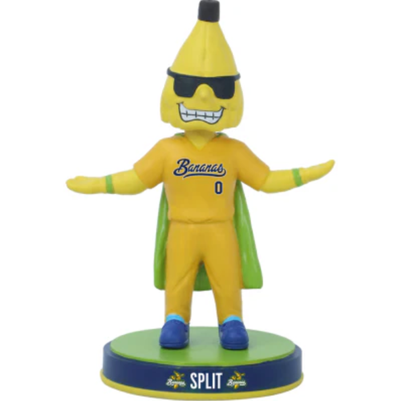 Split Savannah Bananas Mascot Mini Bobbleheads