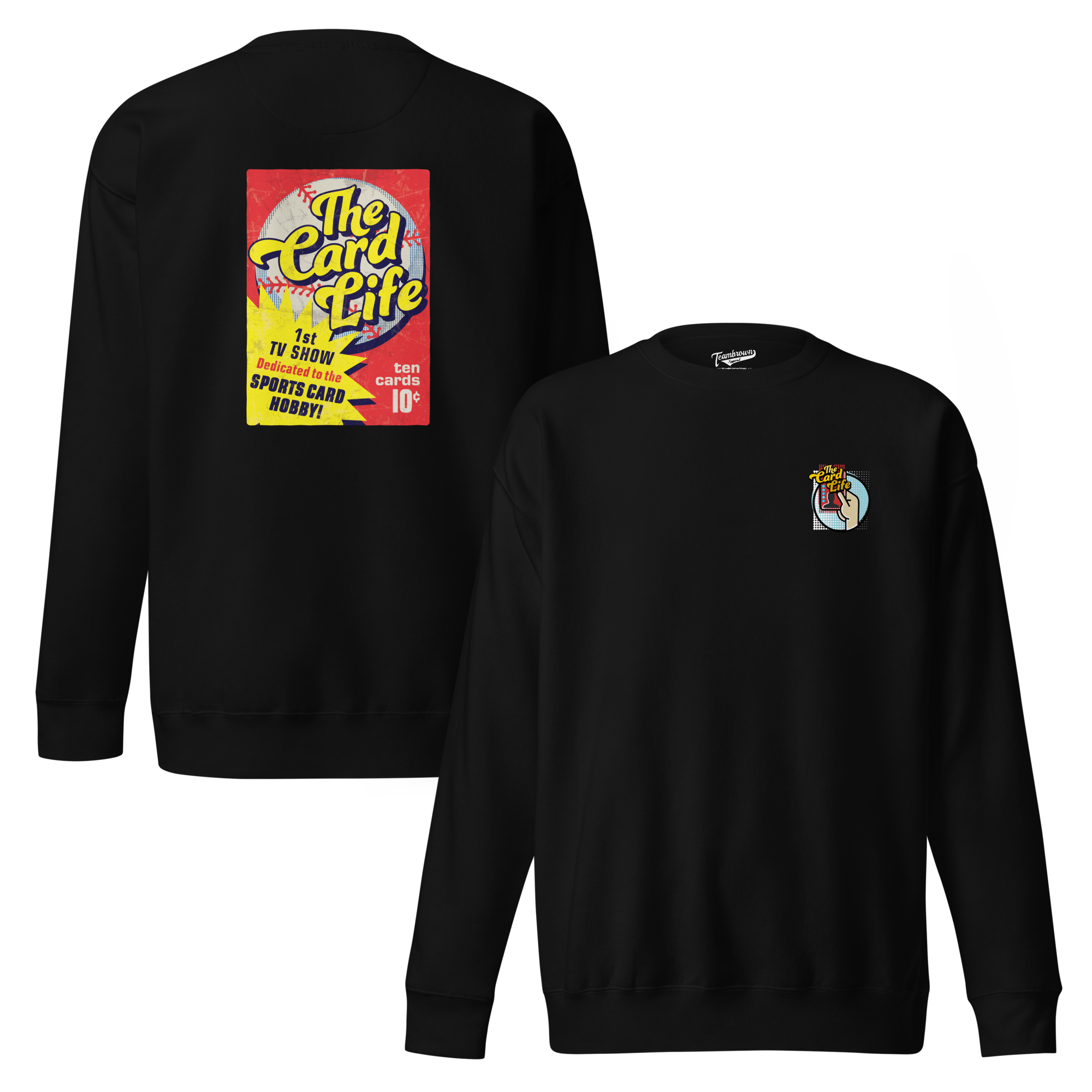 The Card Life - Unisex Fleece Pullover Crewneck (Front and Back)