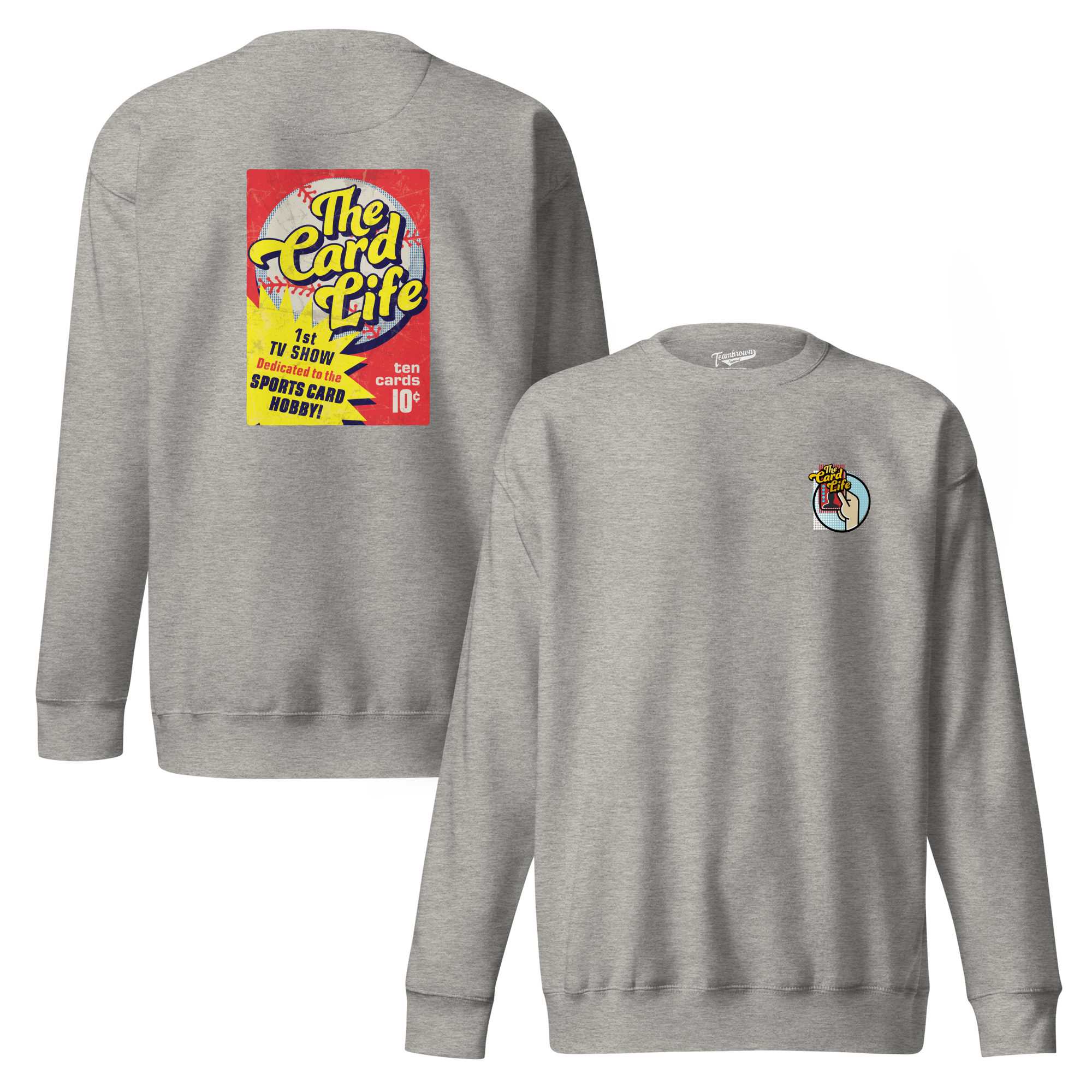 The Card Life - Unisex Fleece Pullover Crewneck (Front and Back)