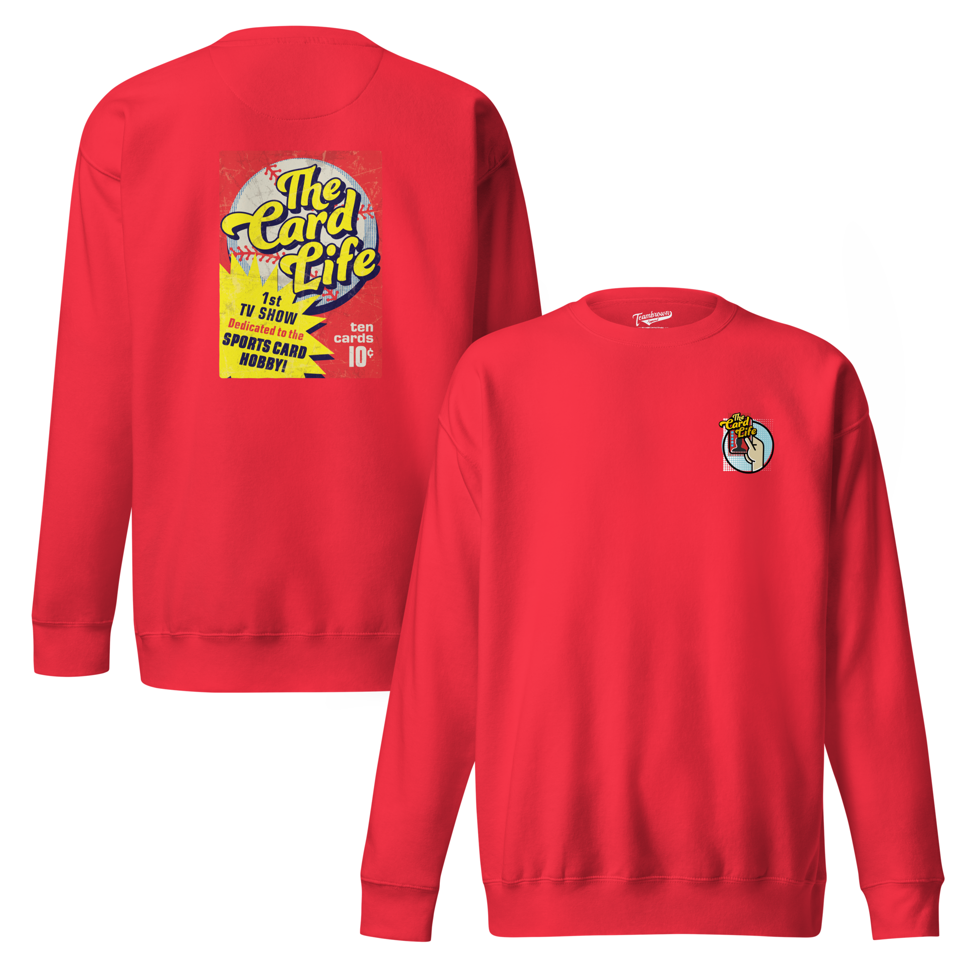 The Card Life - Unisex Fleece Pullover Crewneck (Front and Back)
