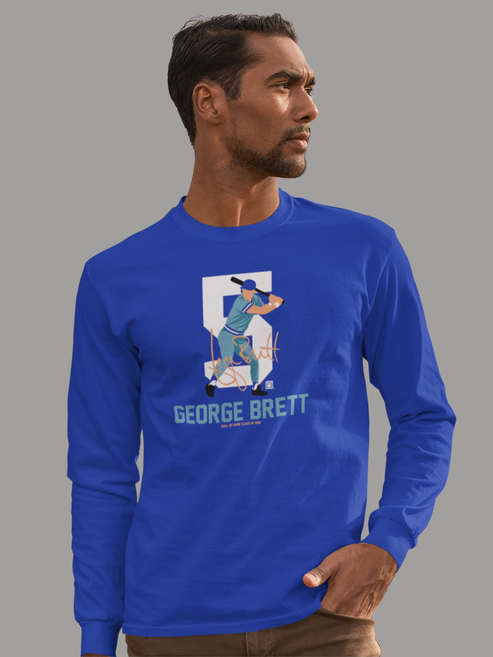 Baseball Hall of Fame Members - George Brett - Unisex Long Sleeve Shirt