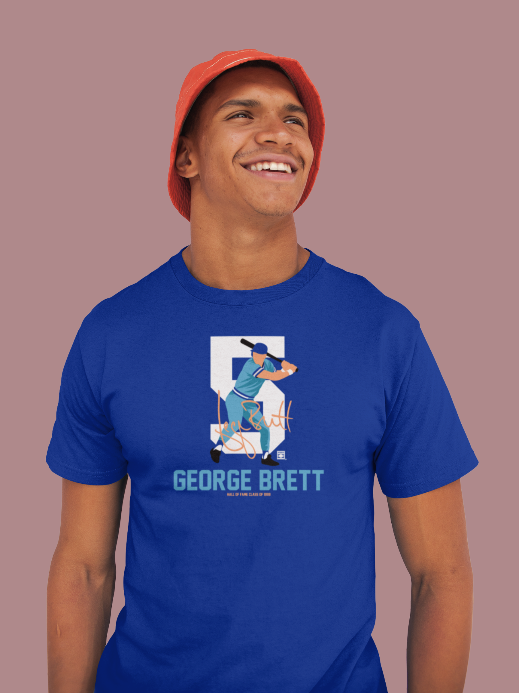 Baseball Hall of Fame Members - George Brett - Silhouette - Unisex T-Shirt