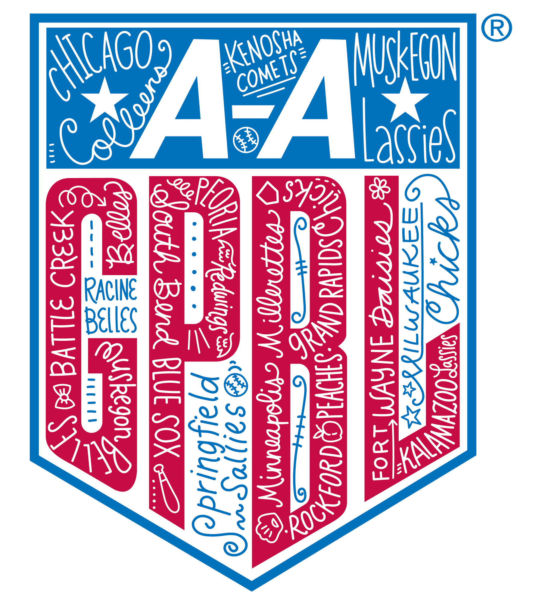 AAGPBL 1943 - 1954 - Triblend Unisex T-Shirt