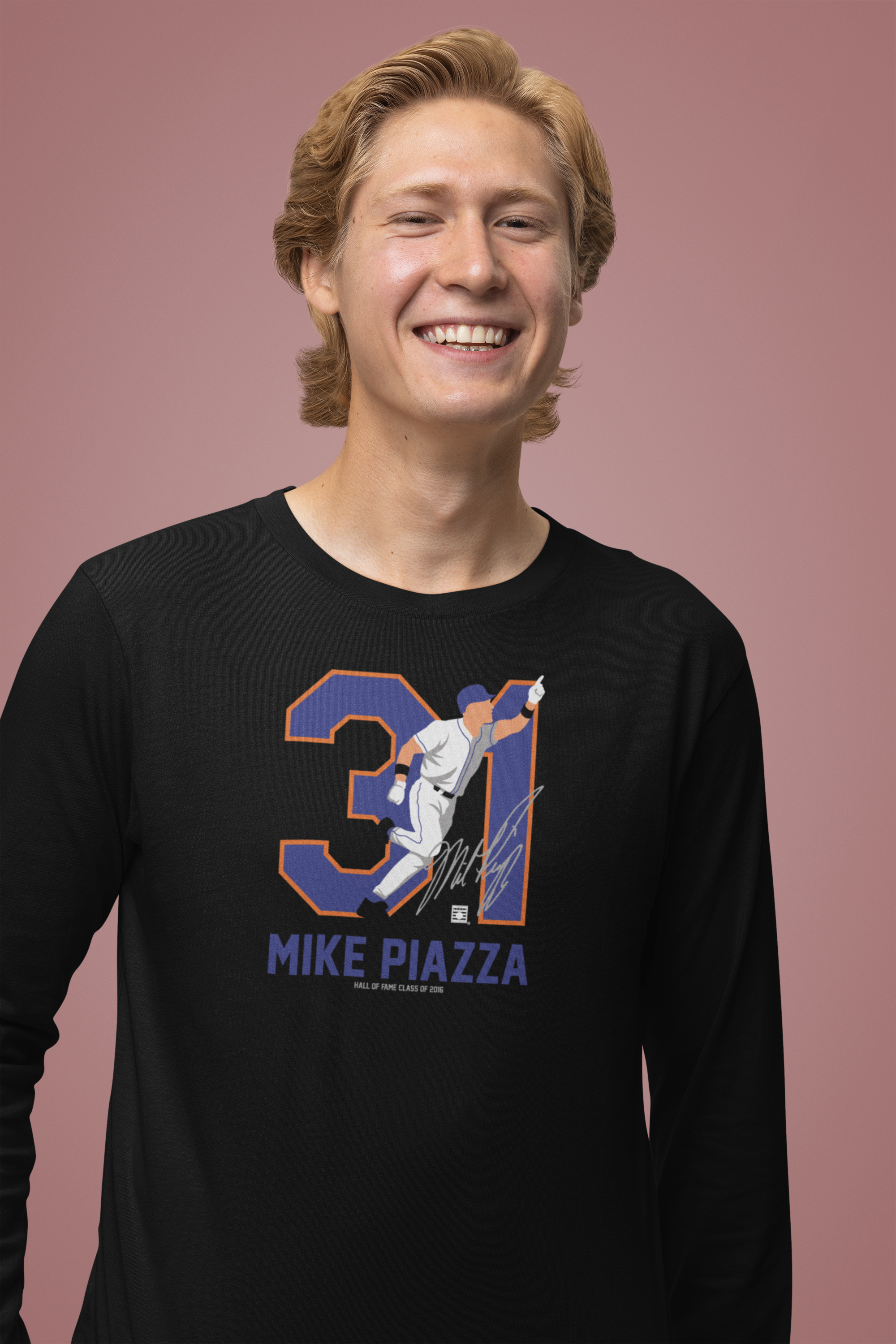 Baseball Hall of Fame Members - Mike Piazza - Unisex Long Sleeve Shirt