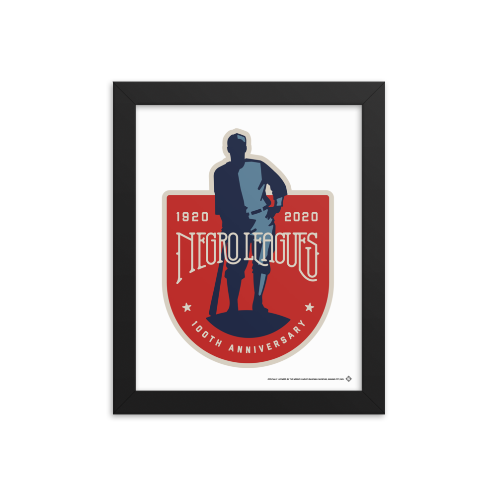Negro Leagues 100th Anniversary Logo - Giclée-Print Framed - 8x10
