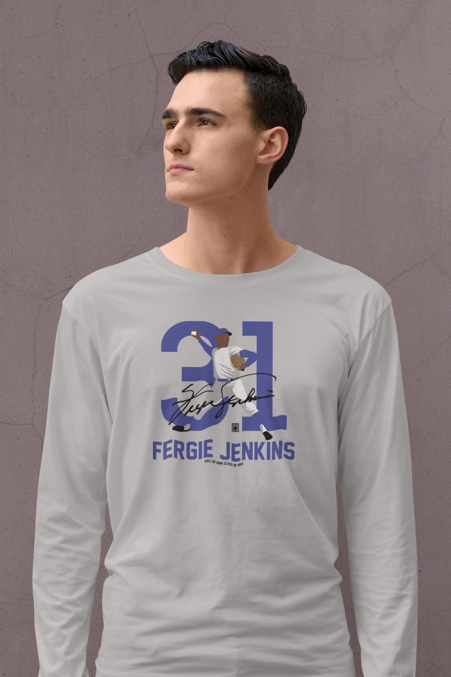 Baseball Hall of Fame Members - Fergie Jenkins - Unisex Long Sleeve Shirt