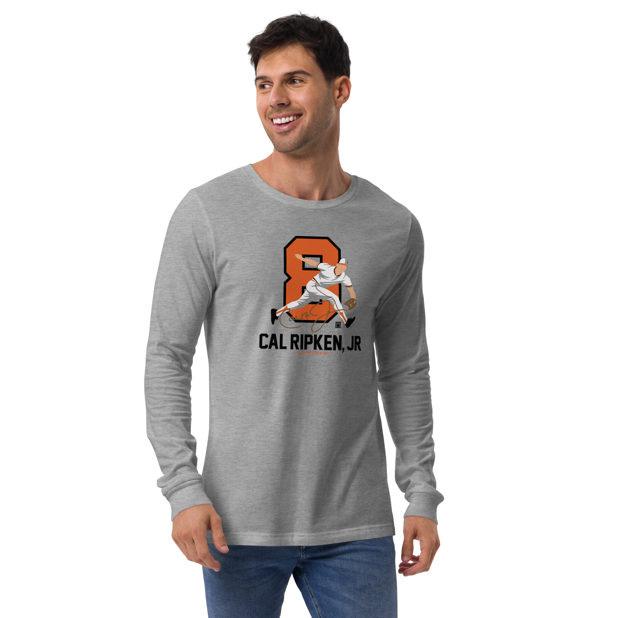 Baseball Hall of Fame Members - Cal Ripken Jr. - Unisex Long Sleeve Shirt