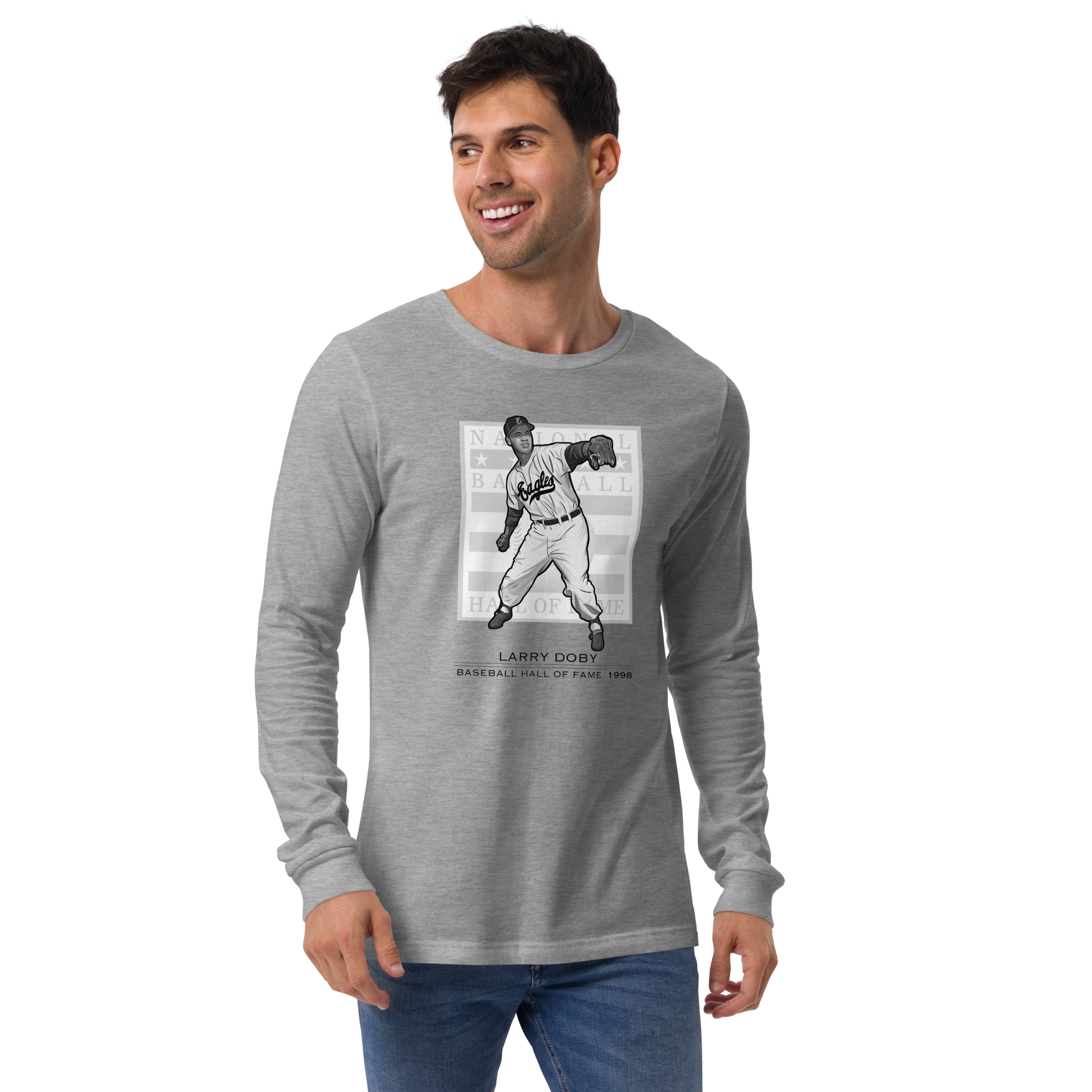 Baseball Hall of Fame Members - Larry Doby - Unisex Long Sleeve Shirt