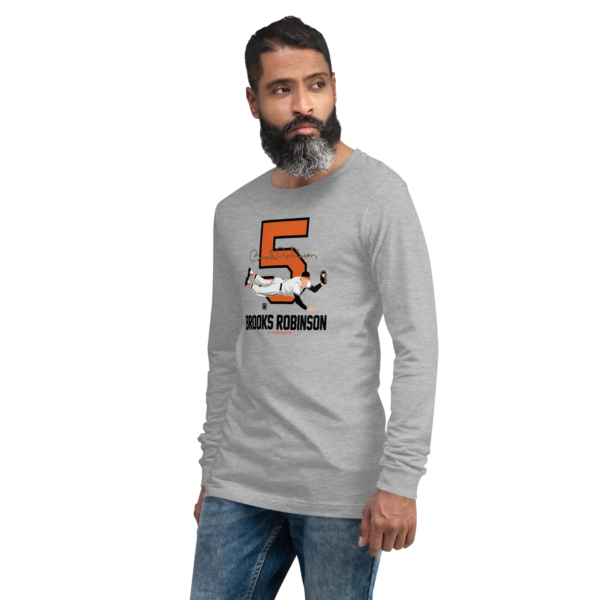 Baseball Hall of Fame Members - Brooks Robinson - Unisex Long Sleeve Shirt