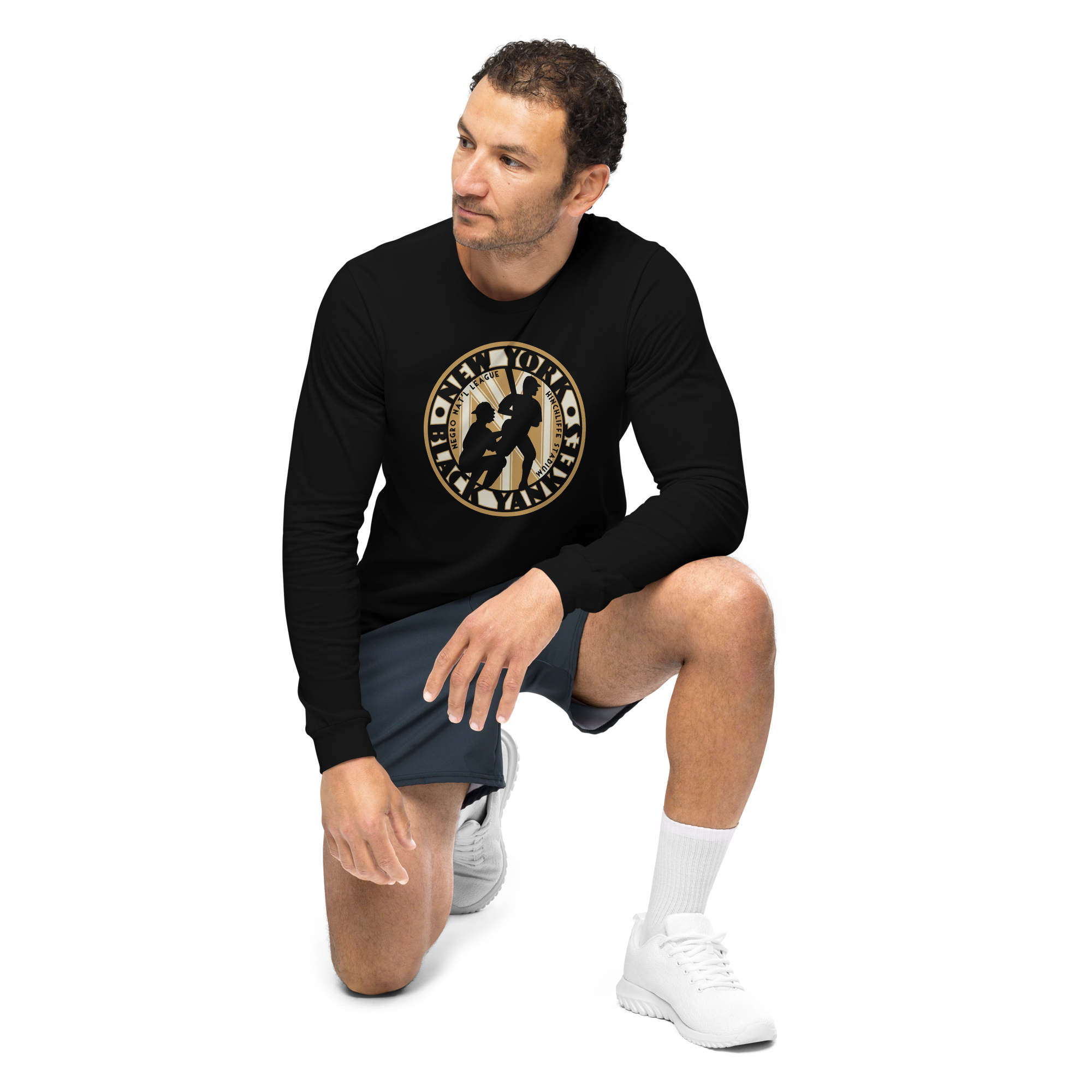 NNL New York Black Yankees - Unisex Long Sleeve Crew T-Shirt