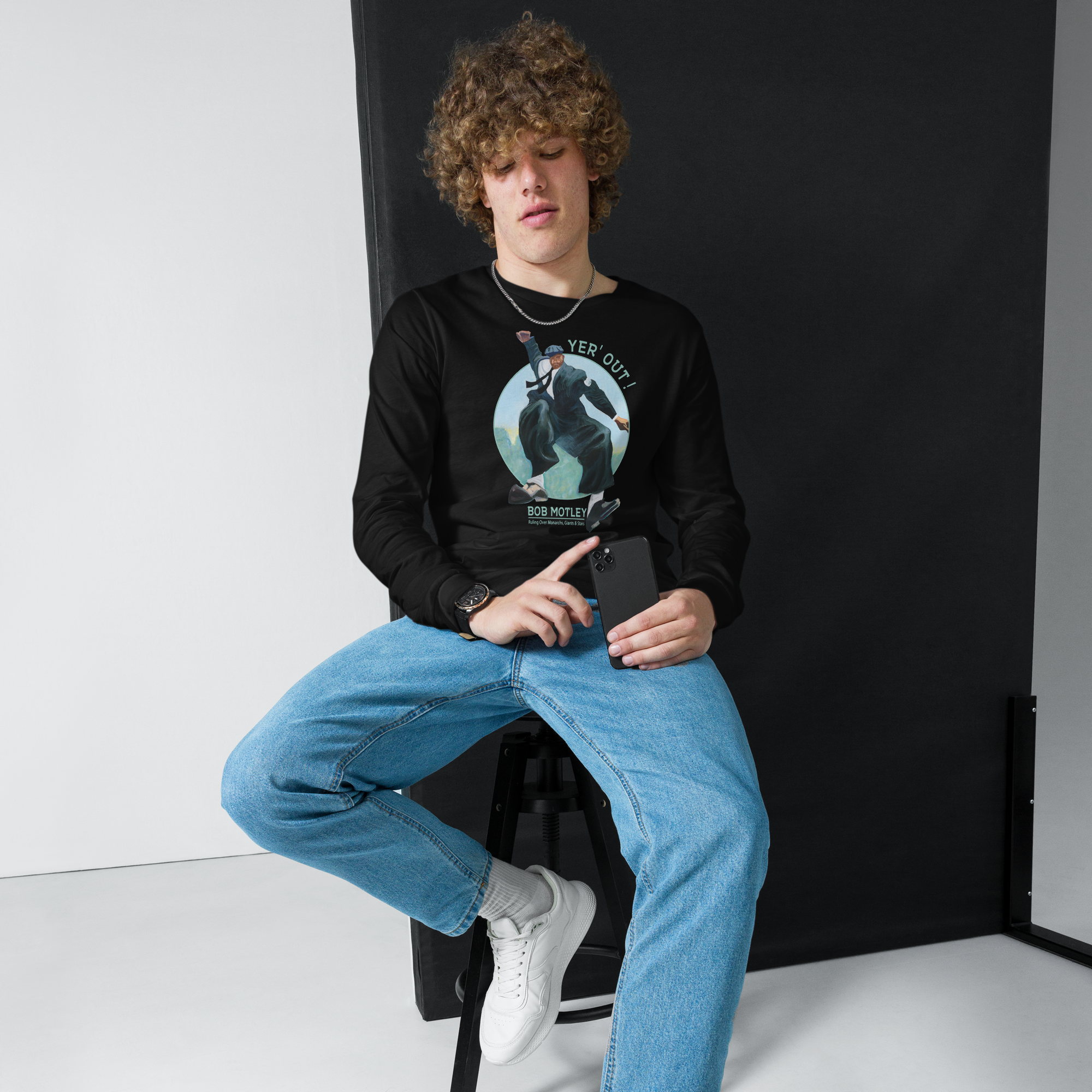 Bob Motley - Yer' Out! - Unisex Long Sleeve Shirt