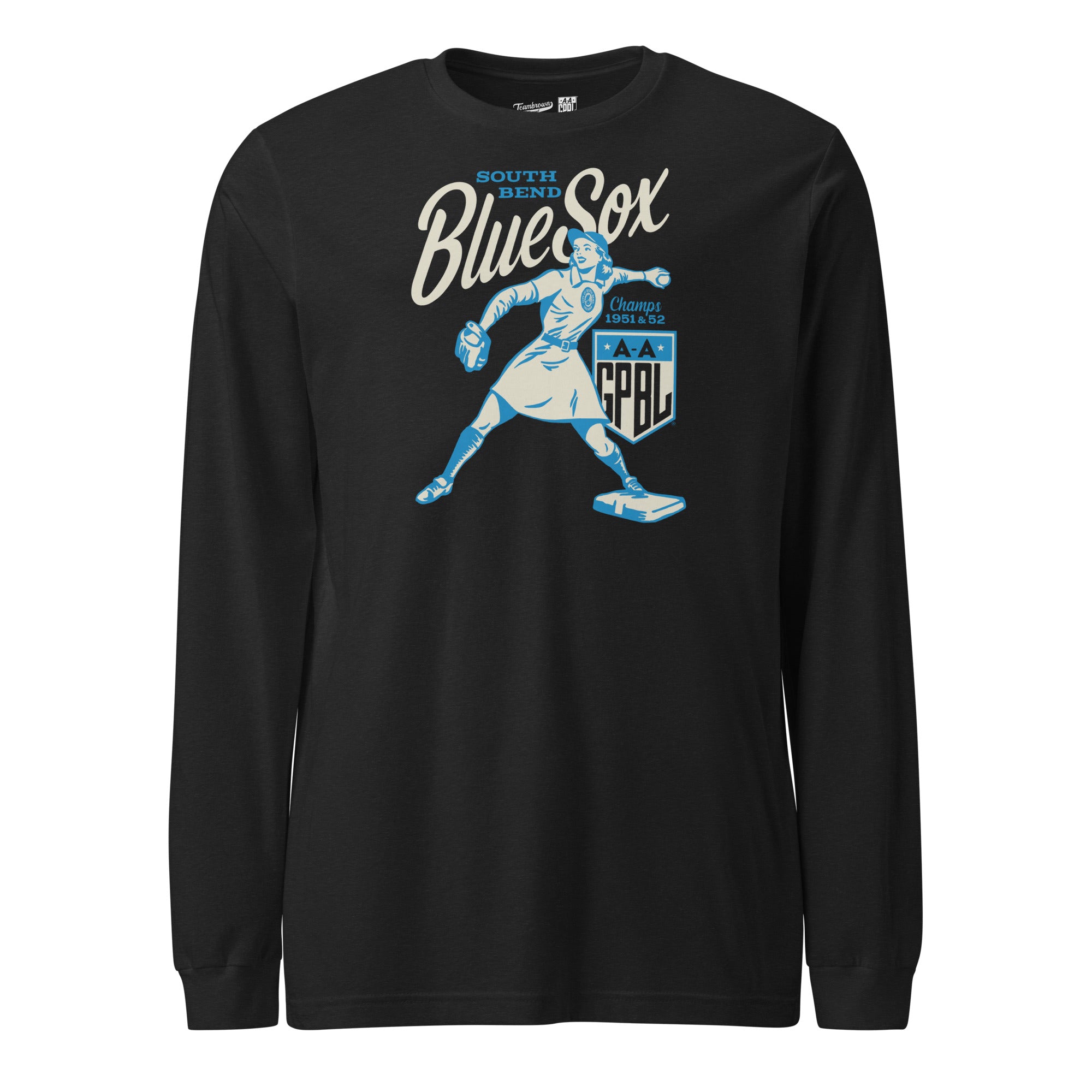 Diamond - South Bend Blue Sox - Unisex Long Sleeve Crew T-Shirt