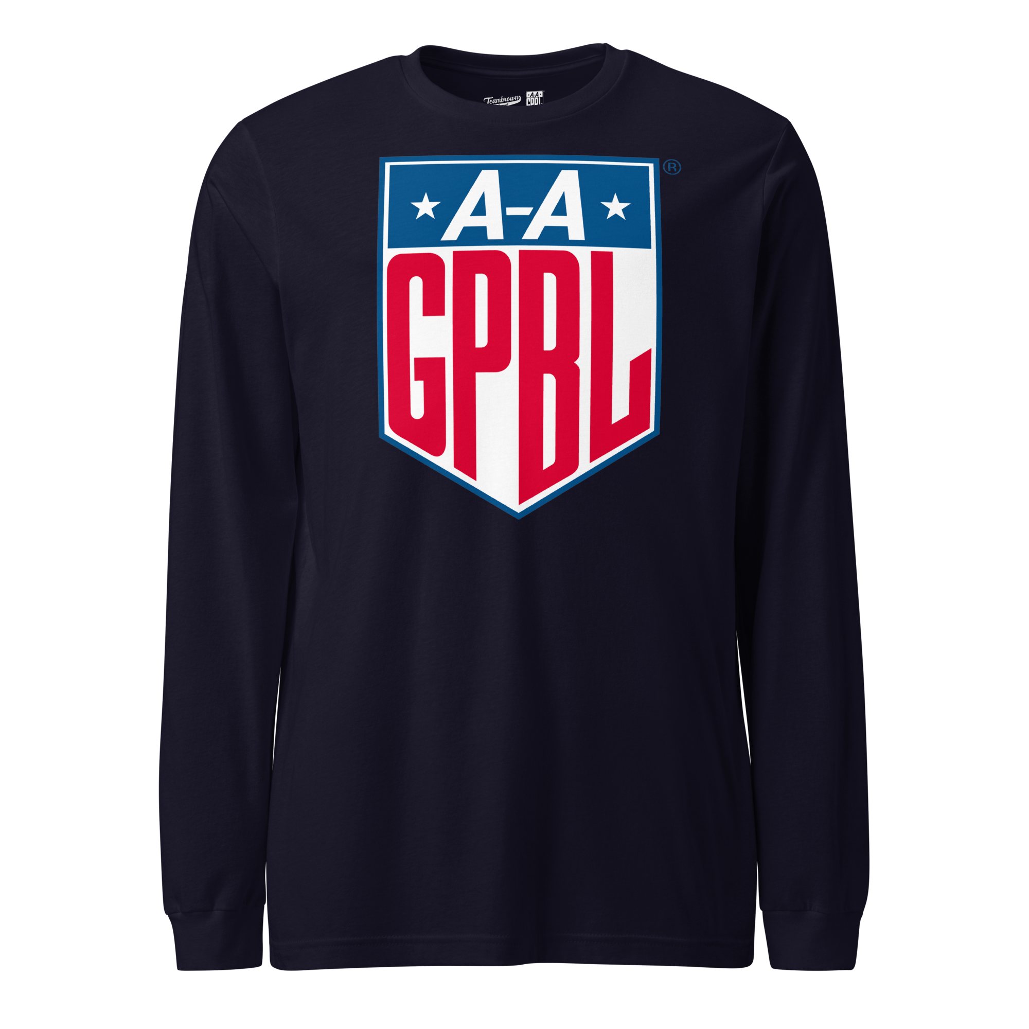 AAGPBL Shield Long Sleeve Crew T-Shirt