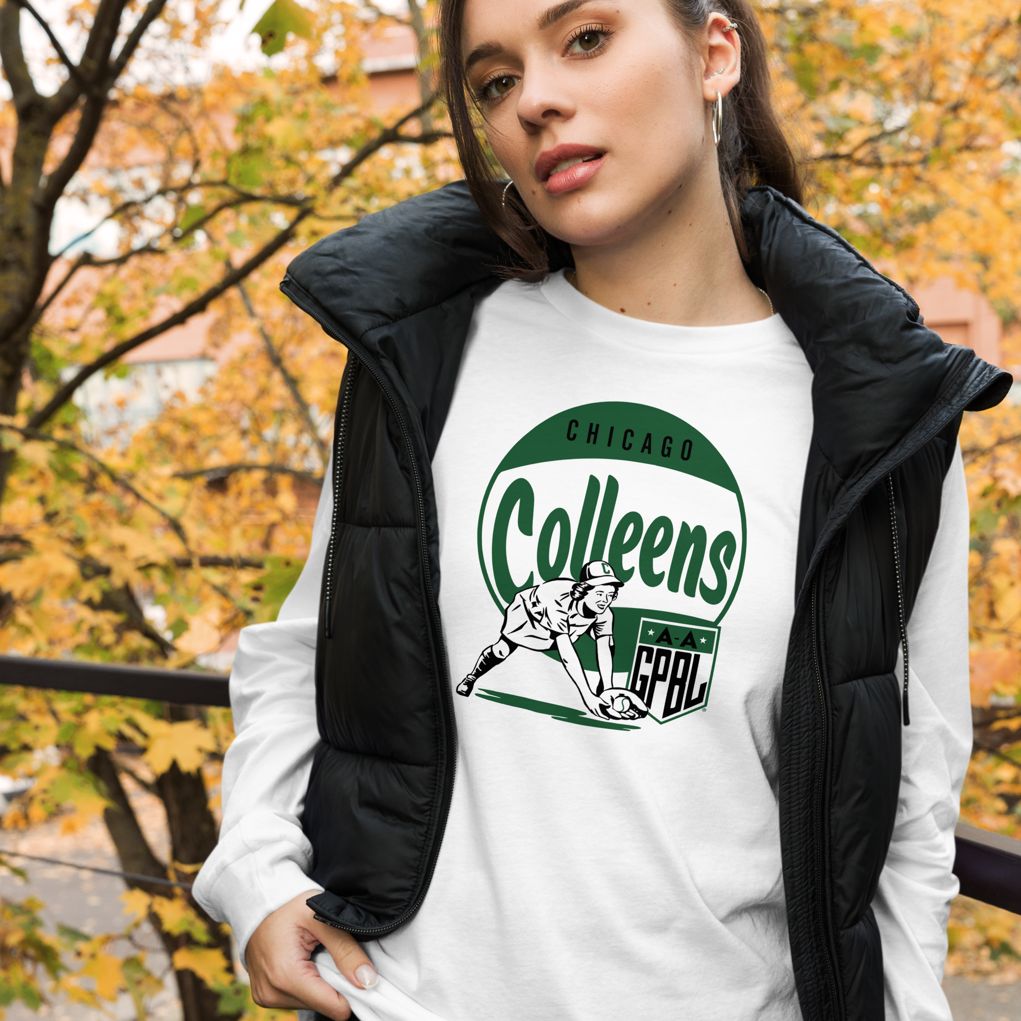 Diamond - Chicago Colleens - Unisex Long Sleeve Crew T-Shirt