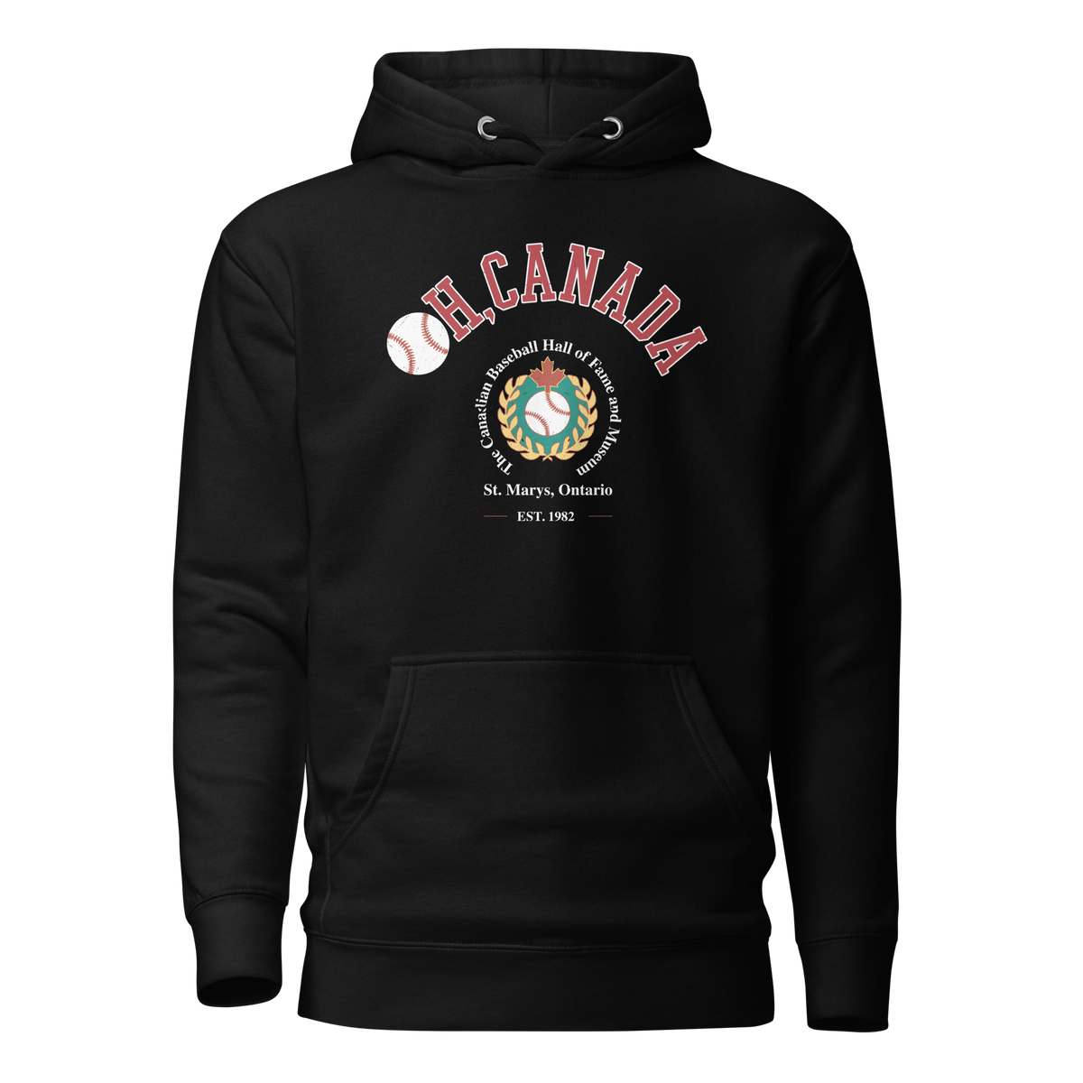Canadian Baseball Hall of Fame and Museum - Oh, Canada - Unisex Premium Hoodie