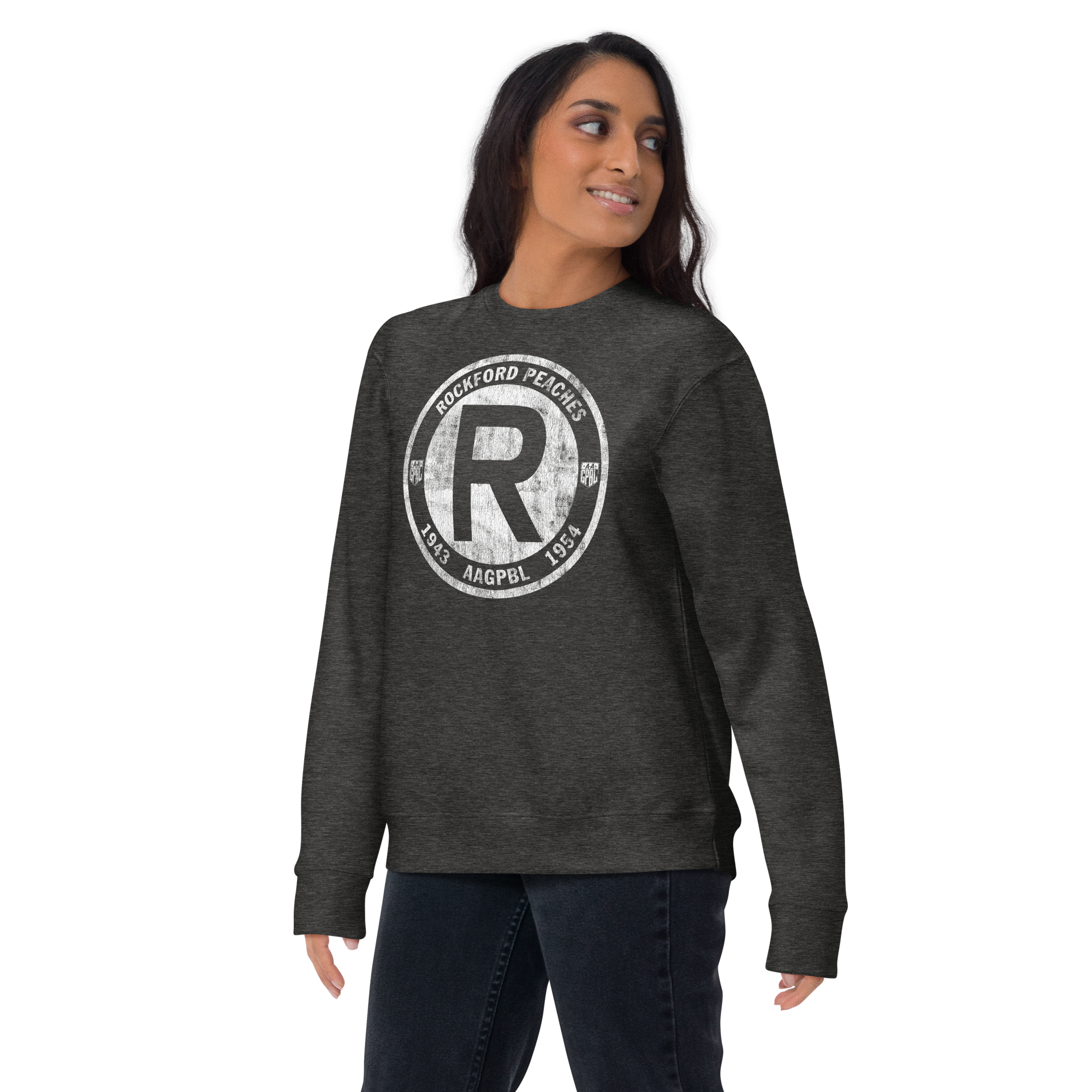 Rockford Peaches '43-'54 - Unisex Fleece Pullover Crewneck