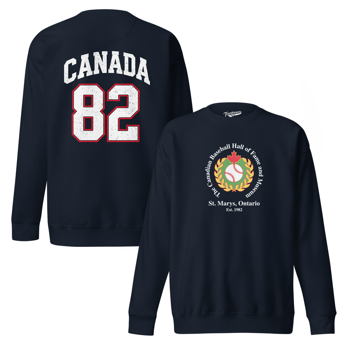 Canadian Baseball Hall of Fame and Museum - Hockey - Crewneck Sweatshirt