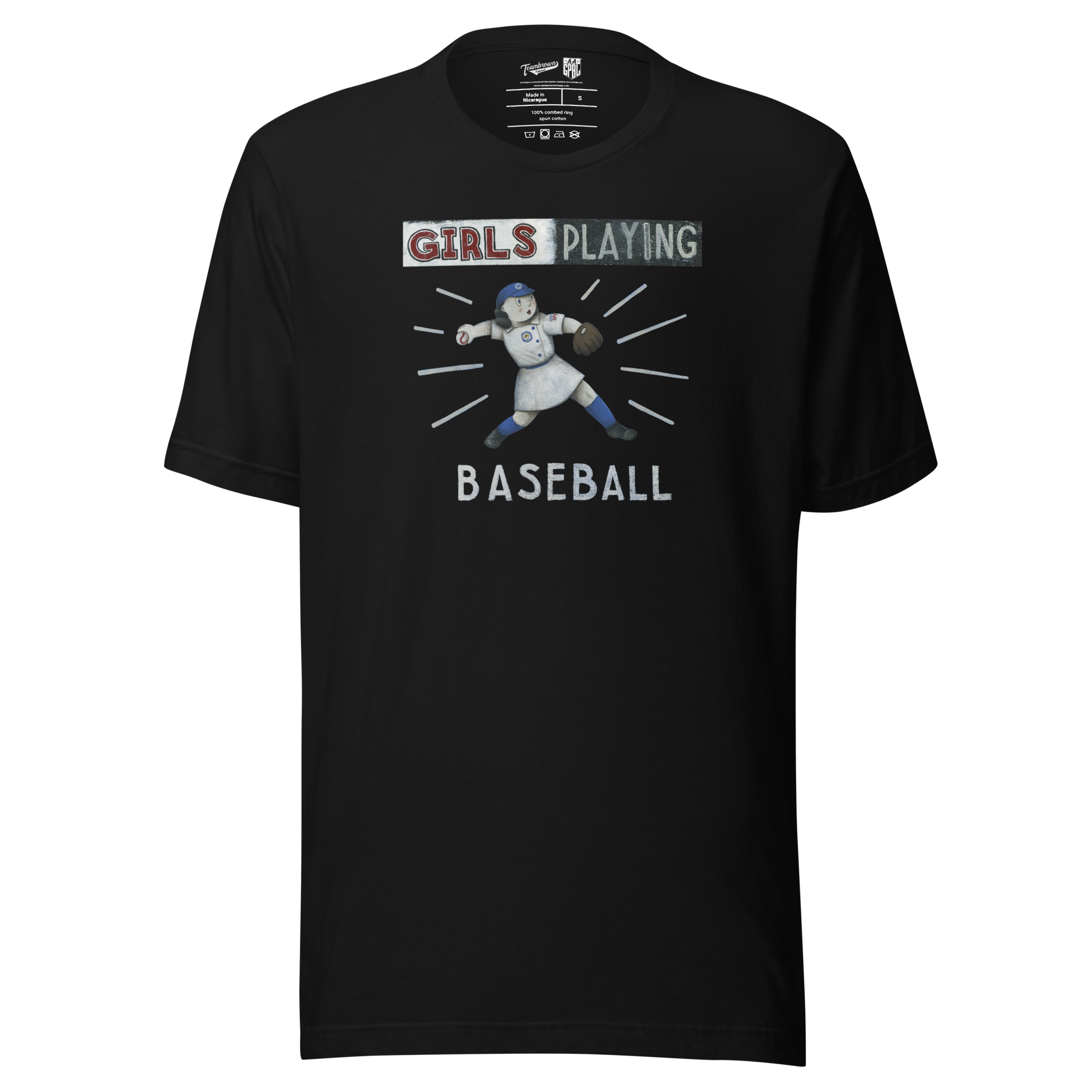 Girls Playing Baseball - Unisex T-Shirt