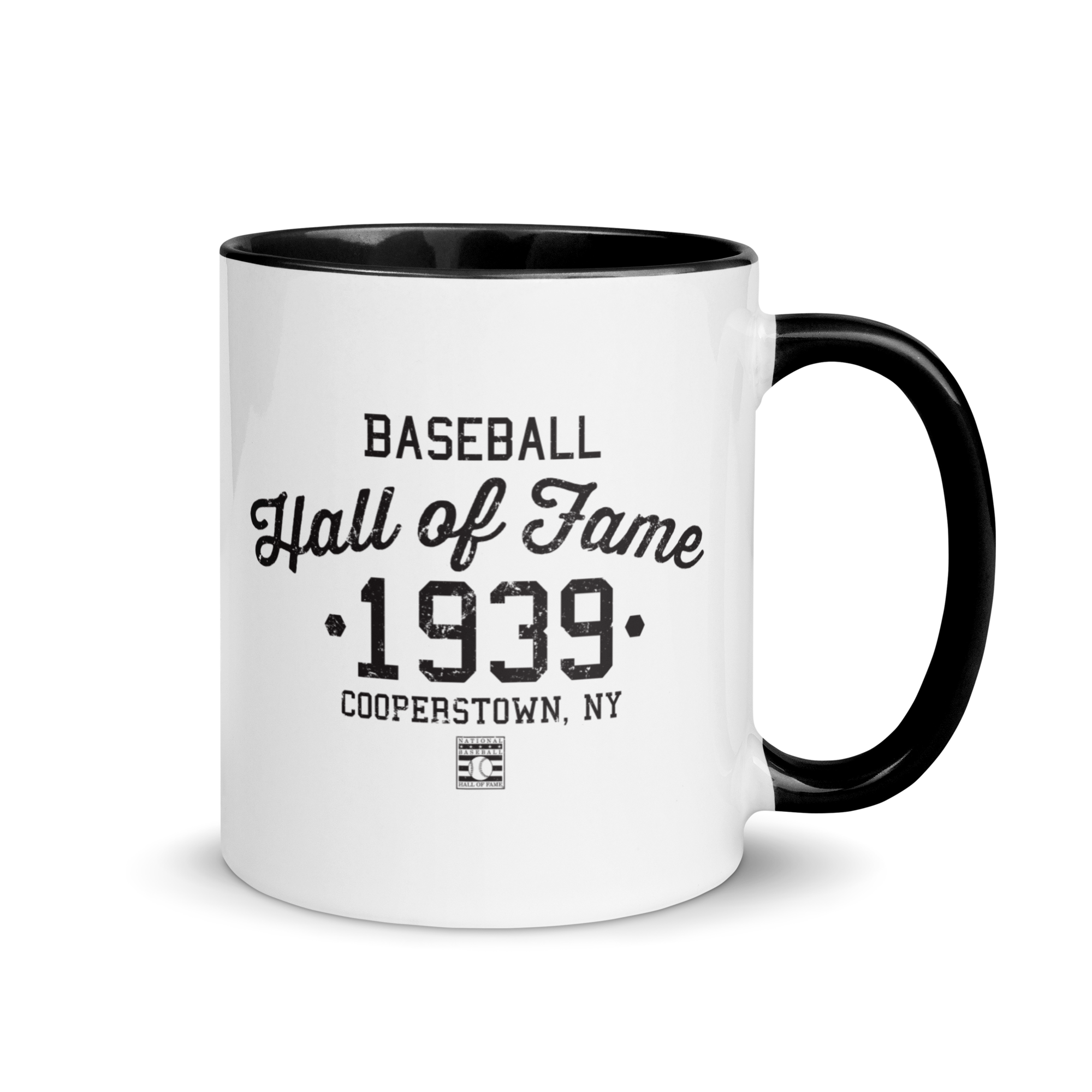 Baseball Hall of Fame - Est 1939 - 11oz. Mug Black interior and Handle