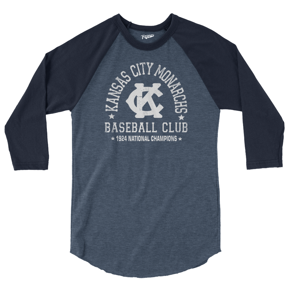 Men’s Teambrown Jackie Robinson Kansas City Monarchs Gray Name & Number  T-Shirt