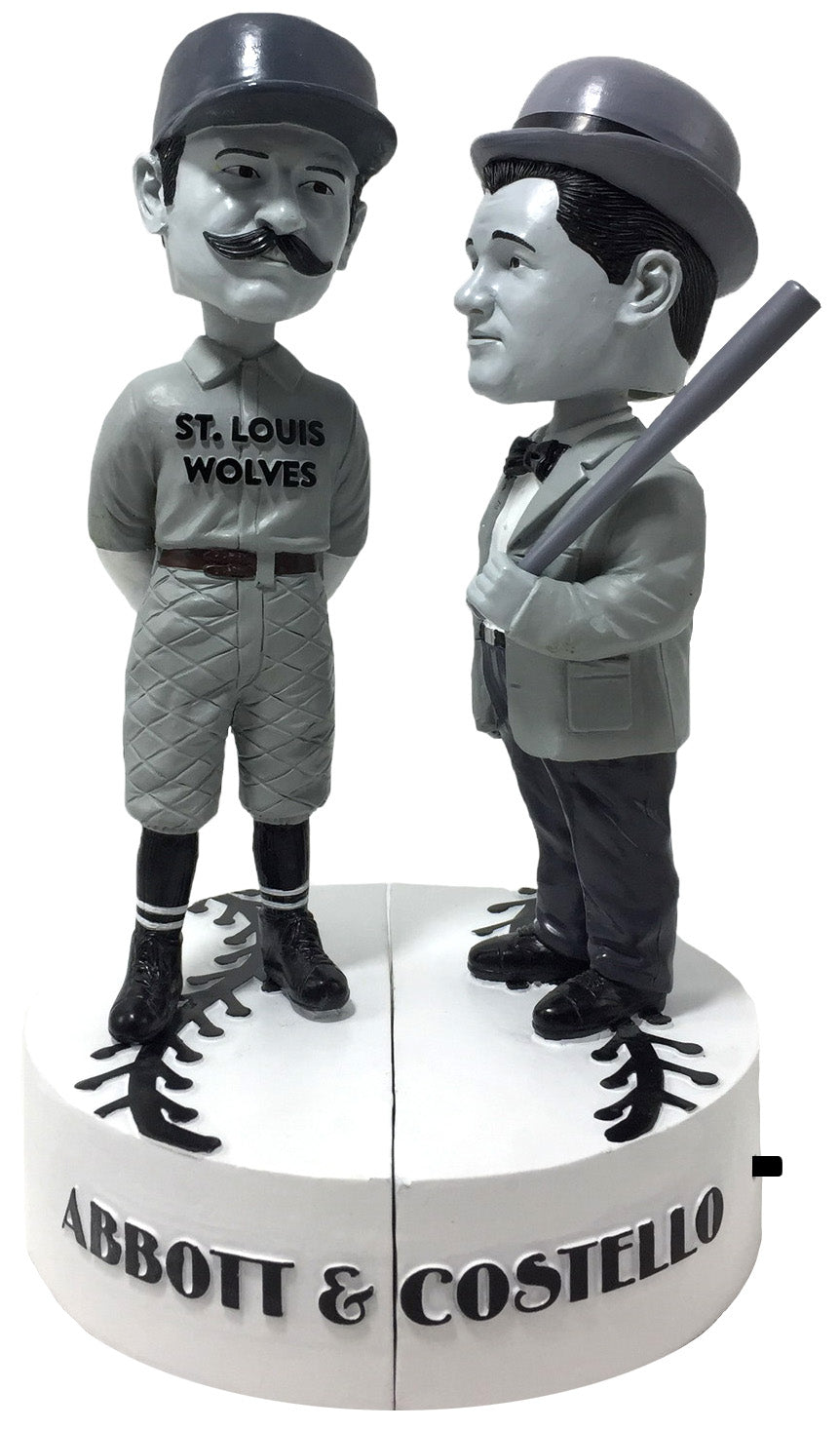 Abbott and Costello - "Who's on First?" Talking Black & White Bobblehead