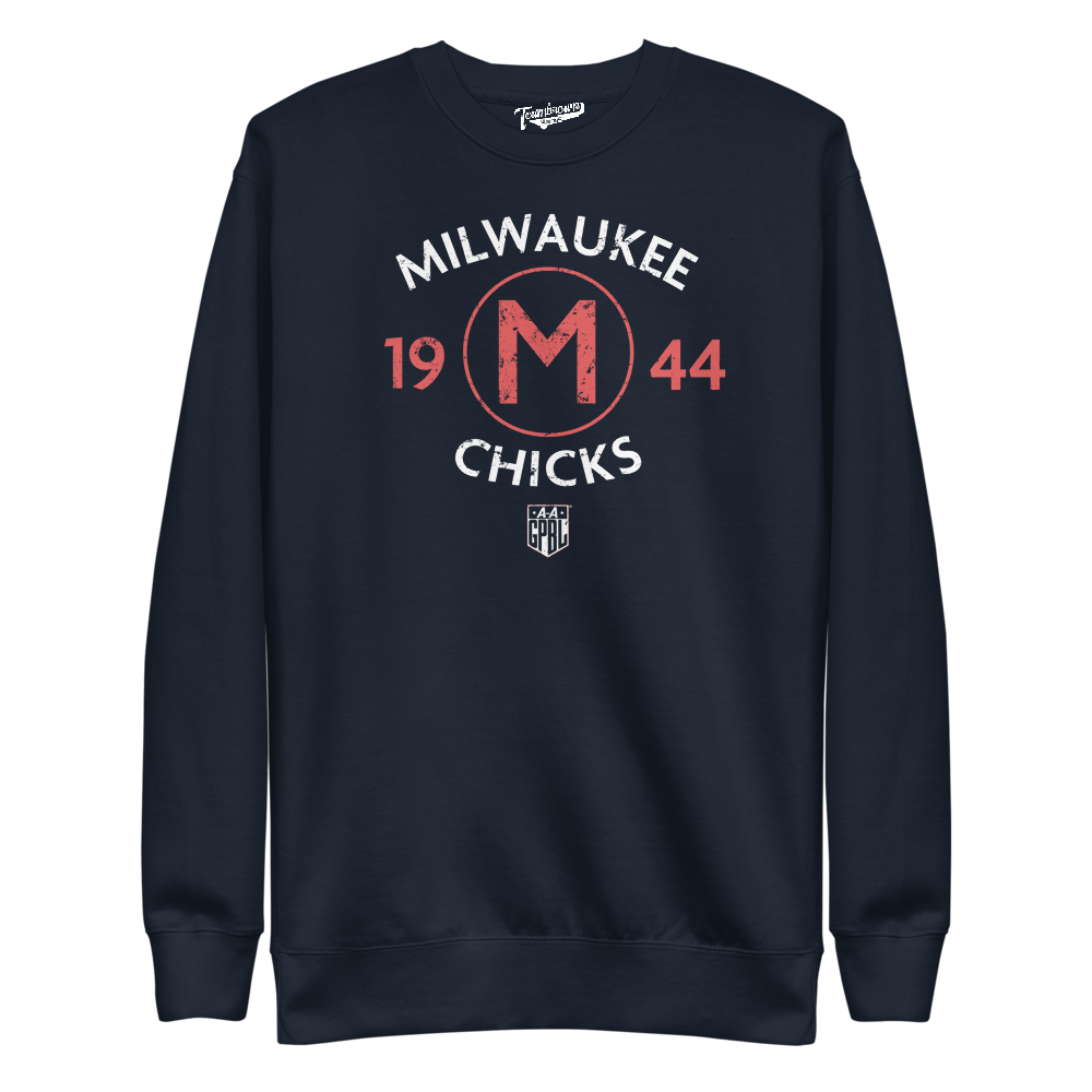 Milwaukee Chicks Champions - Pullover Crewneck | Officially Licensed - AAGPBL