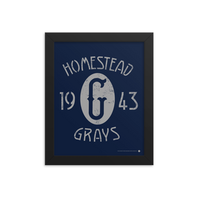Homestead Grays / Griffith Stadium 1943 Champions - Giclée-Print Framed | Officially Licensed - NLBM