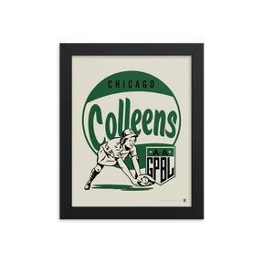 WOTD Chicago Colleens - Giclée-Print Framed | Officially Licensed - AAGPBL