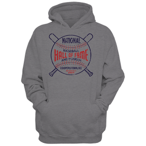 Baseball Hall of Fame Circle Logo - Unisex Premium Hoodie | Officially Licensed - National Baseball Hall of Fame and Museum
