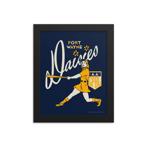 WOTD Fort Wayne Daisies - Giclée-Print Framed | Officially Licensed - AAGPBL