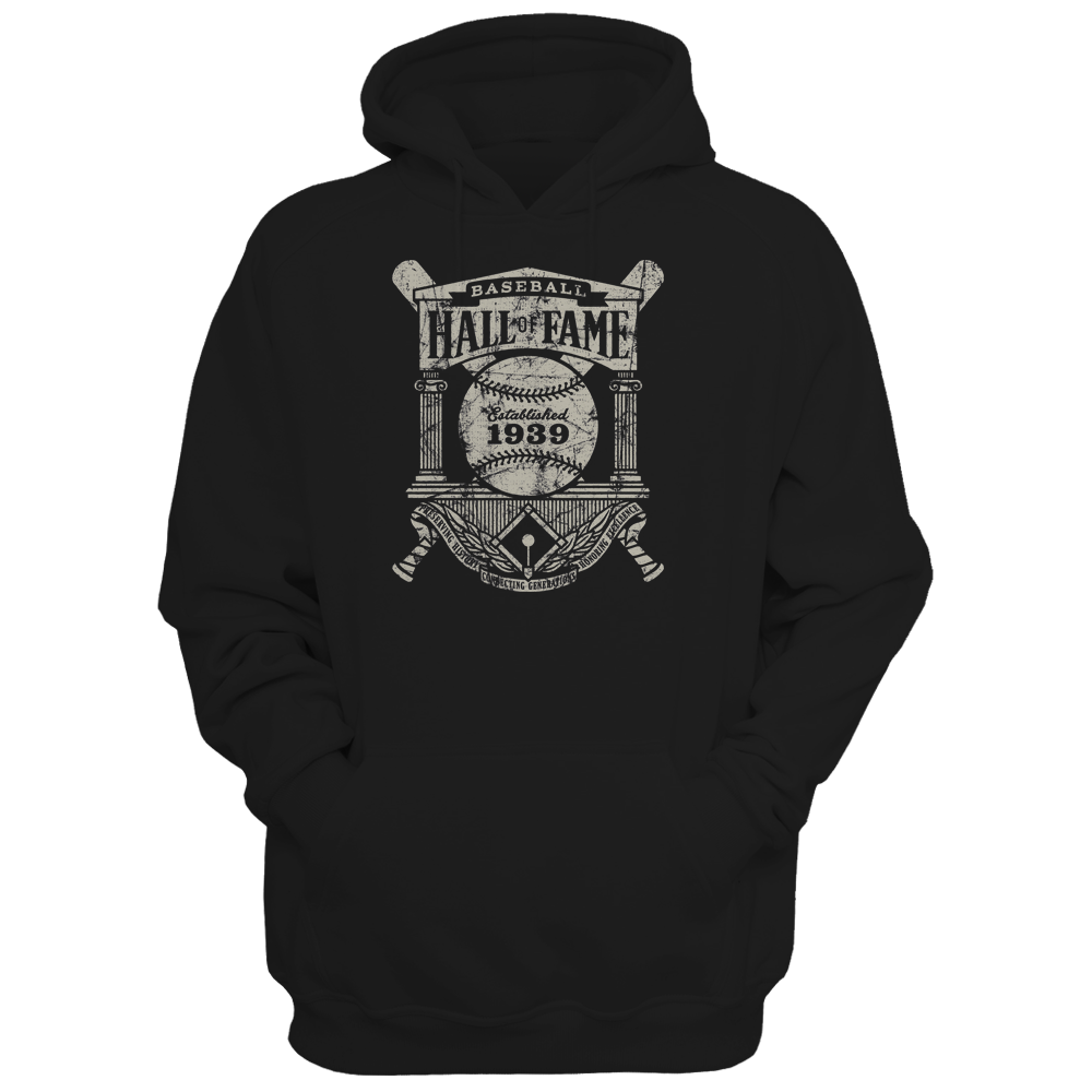 Baseball Hall of Fame Crest Logo - Unisex Premium Hoodie | Officially Licensed - National Baseball Hall of Fame and Museum