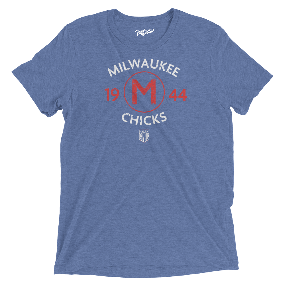 Milwaukee Chicks Champions - Triblend Unisex T-Shirt | Officially Licensed - AAGPBL