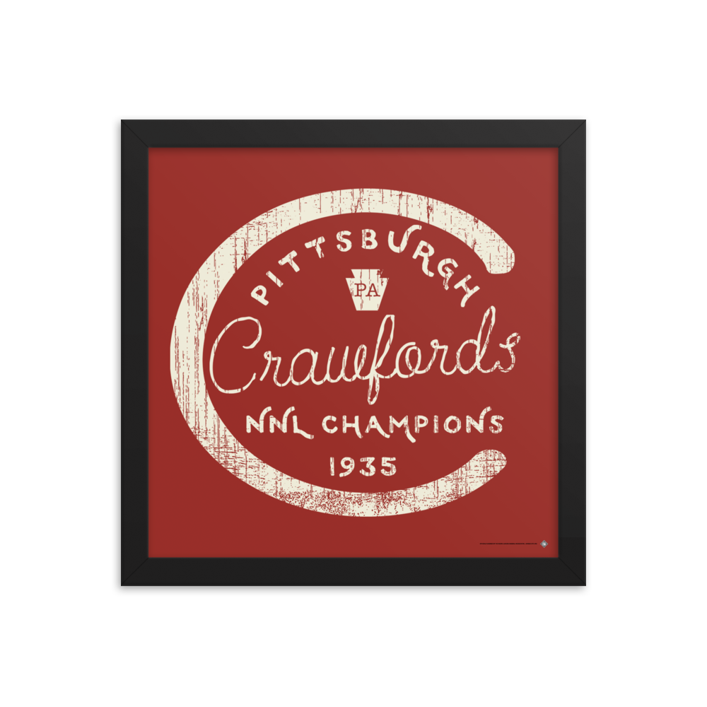 Pittsburgh Crawfords 1935 Champions - Giclée-Print Framed | Officially Licensed - NLBM