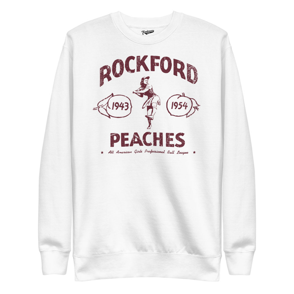 Rockford Peaches Program - Pullover Crewneck | Officially Licensed - AAGPBL