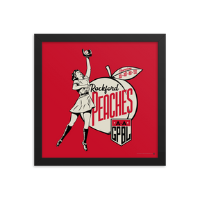 WOTD Rockford Peaches - Giclée-Print Framed | Officially Licensed - AAGPBL