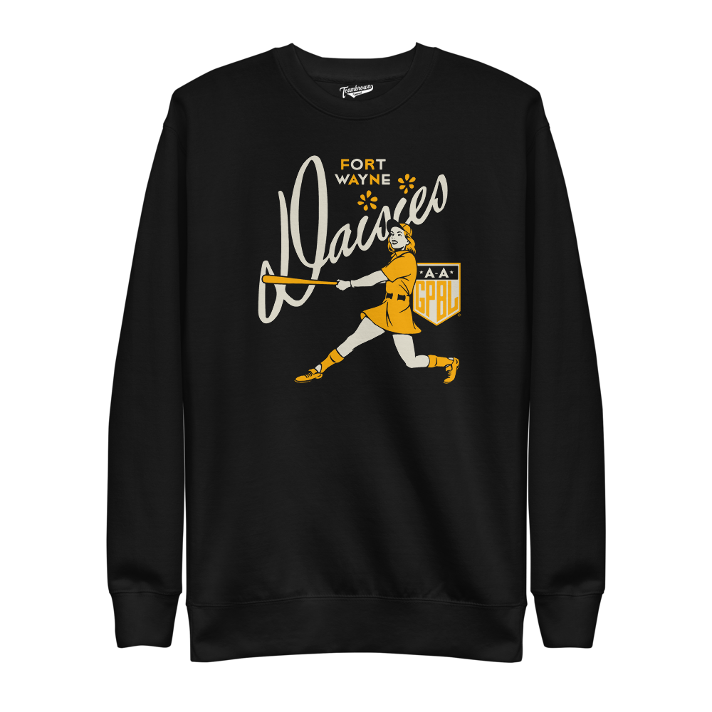 Diamond - Fort Wayne Daisies - Unisex Fleece Pullover Crewneck | Officially Licensed - AAGPBL