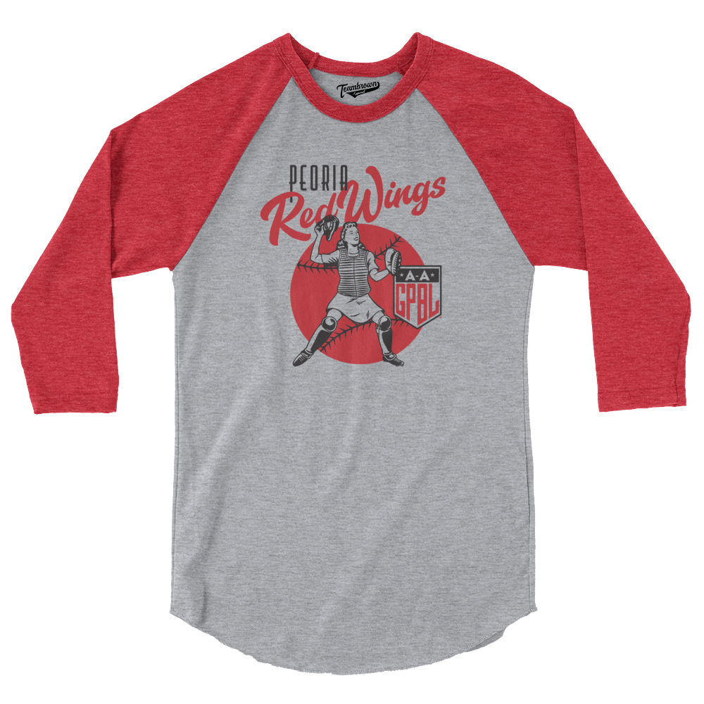 Diamond - Peoria Redwings - Baseball Shirt | Officially Licensed - AAGPBL