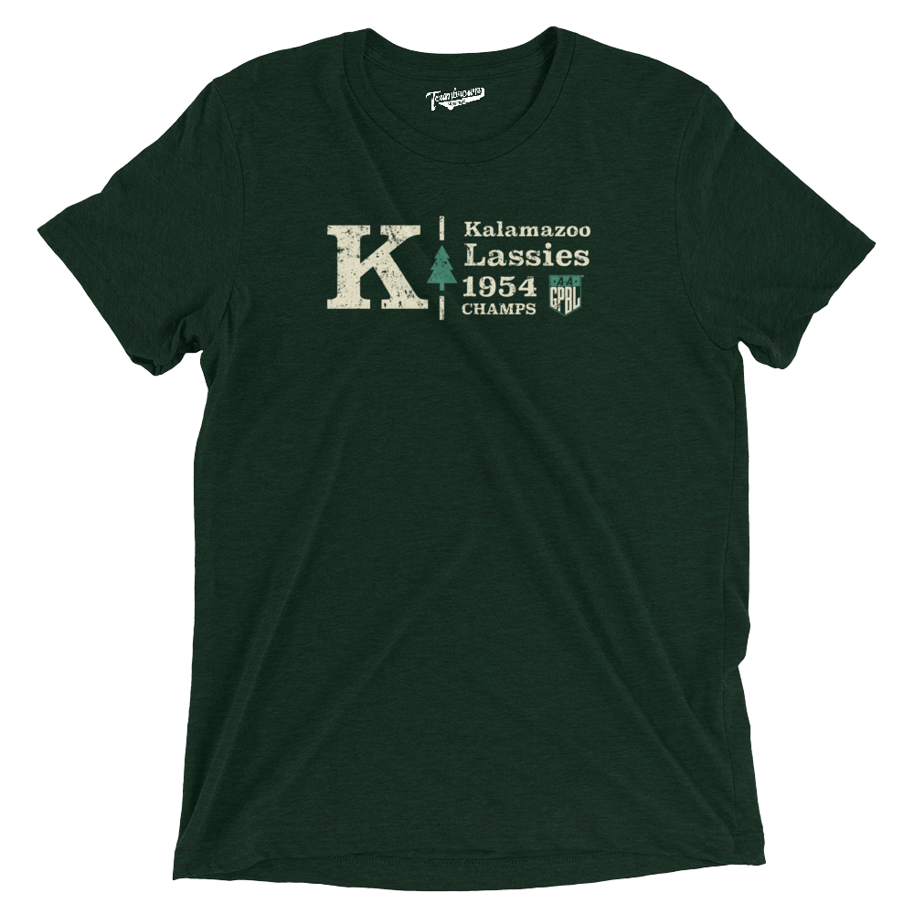 Kalamazoo Lassies Champions - Triblend Unisex T-Shirt | Officially Licensed - AAGPBL